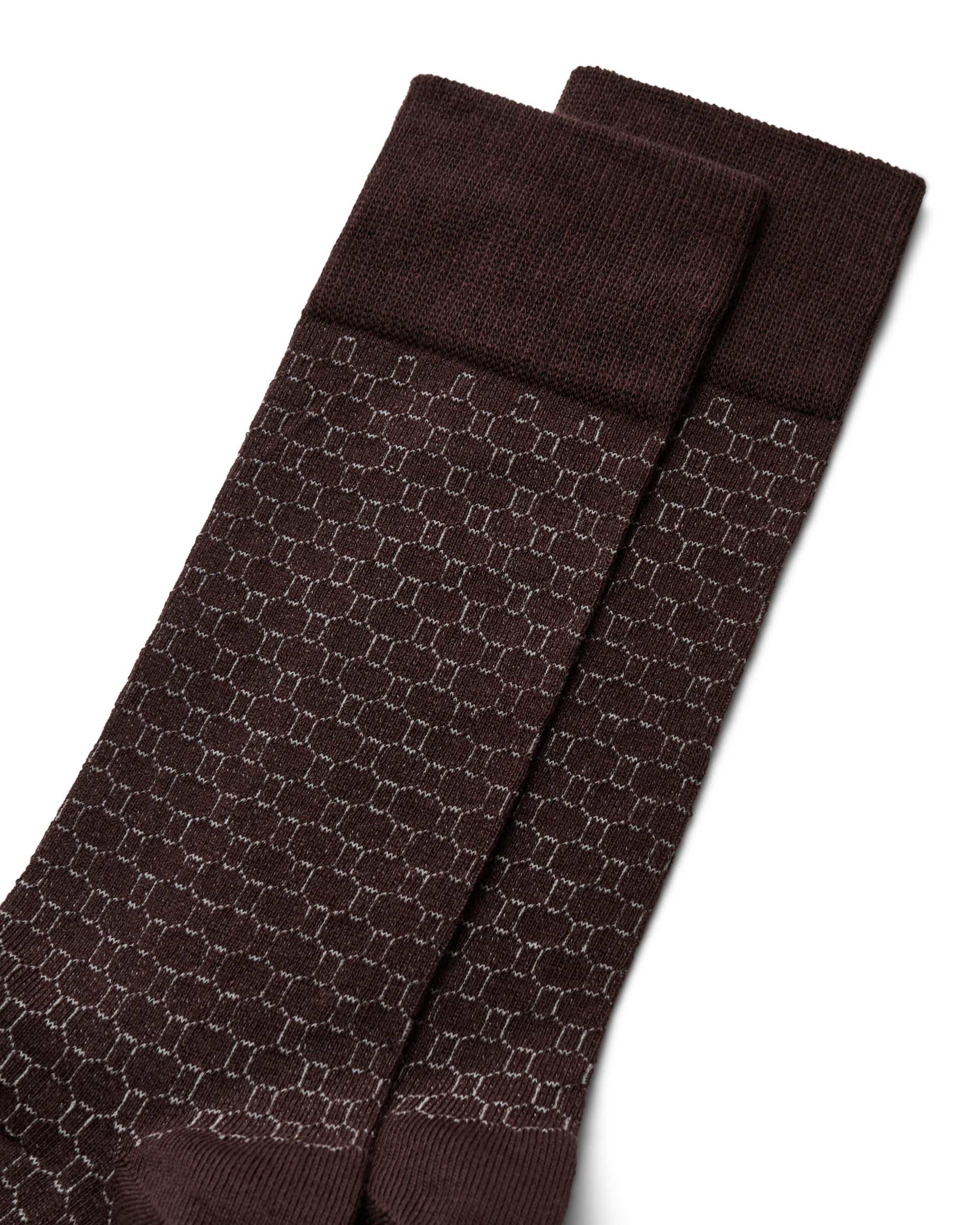 Men's ECCO® CLASSIC HONEYCOMB MID CUT Honeycomb Mid-Cut Socks - Green - Detail-1
