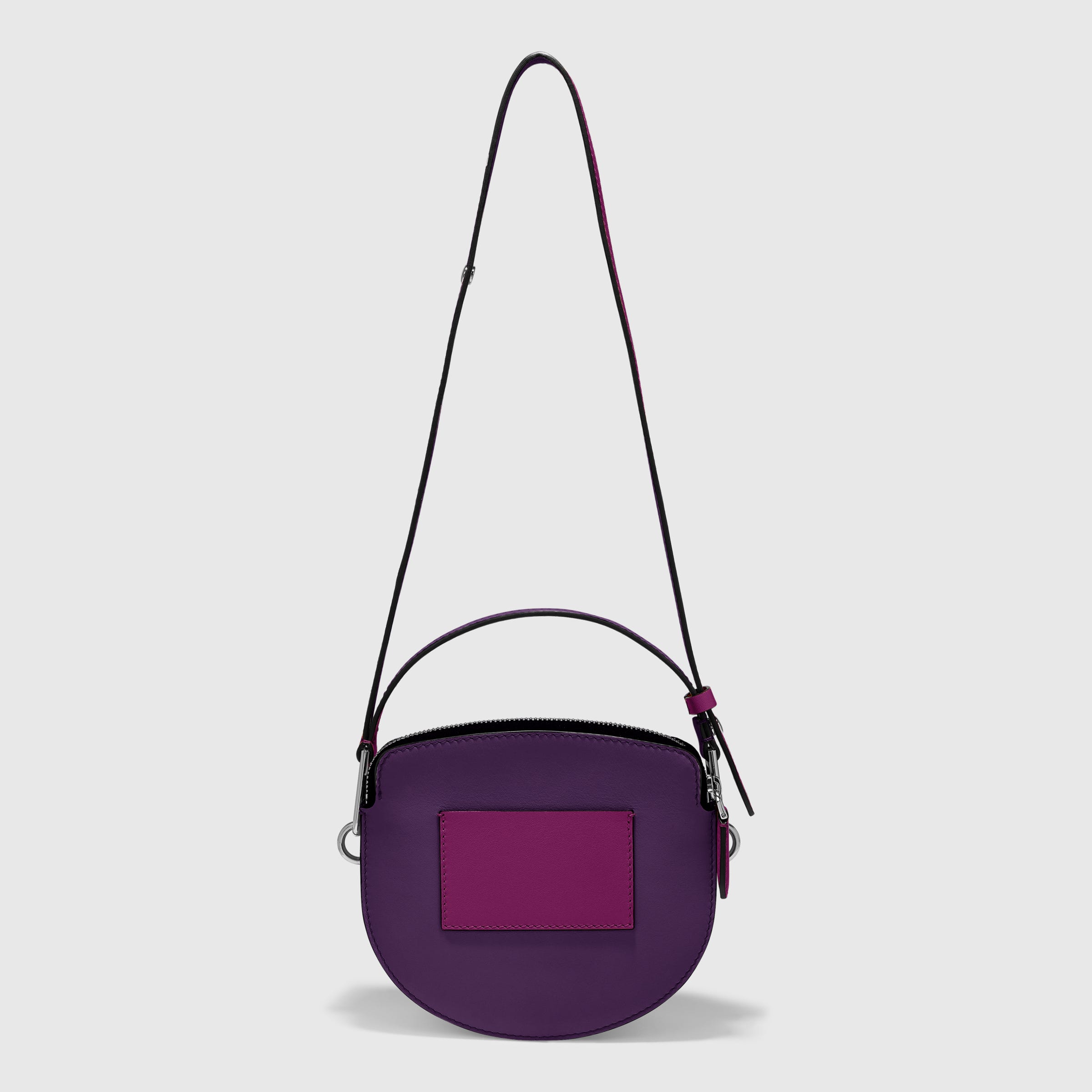 ECCO® E Leather Saddle Bag - Purple - Back