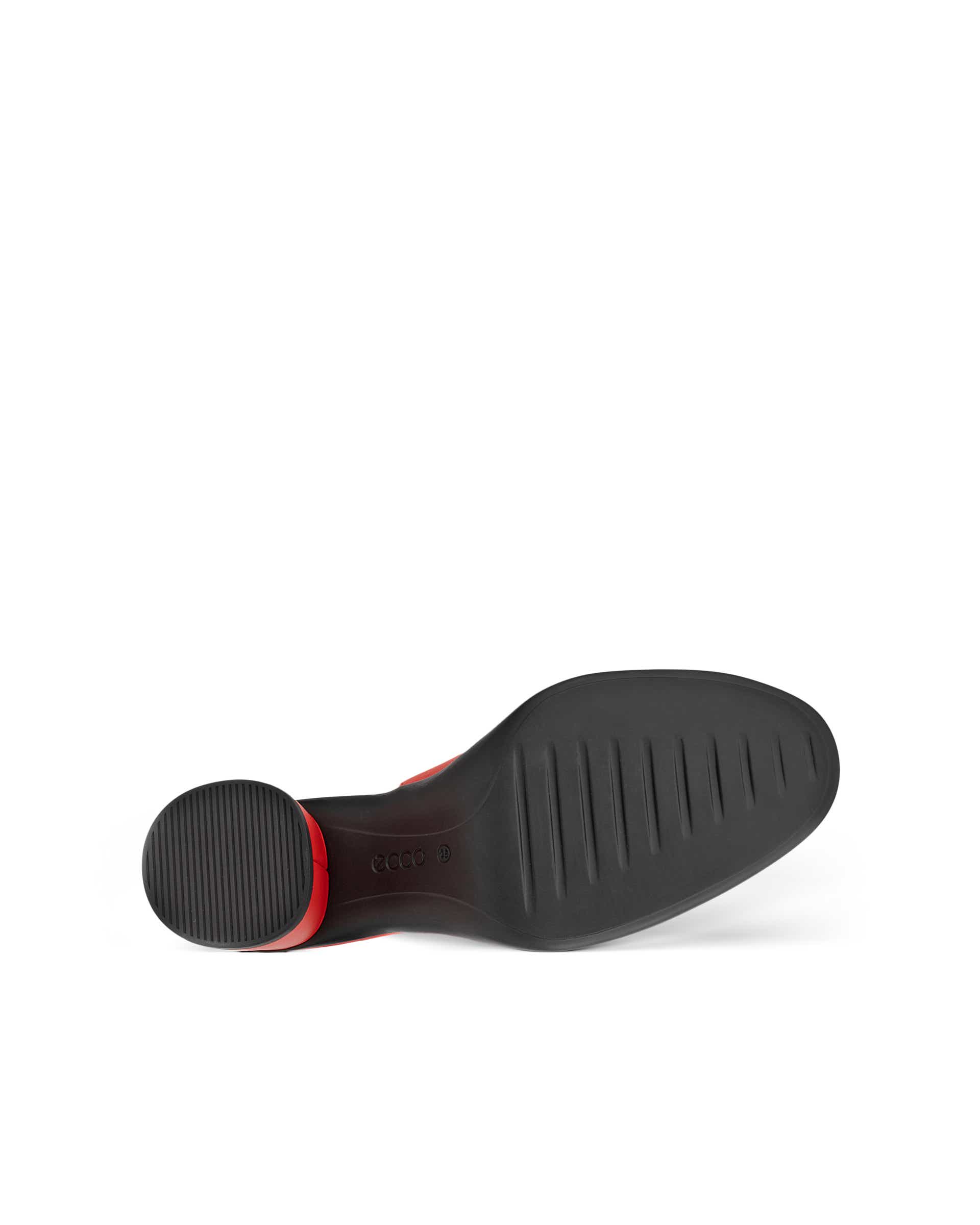 Dámské kožené lodičky na blokovém podpatku ECCO® Sculpted LX 55 - Červená - Sole