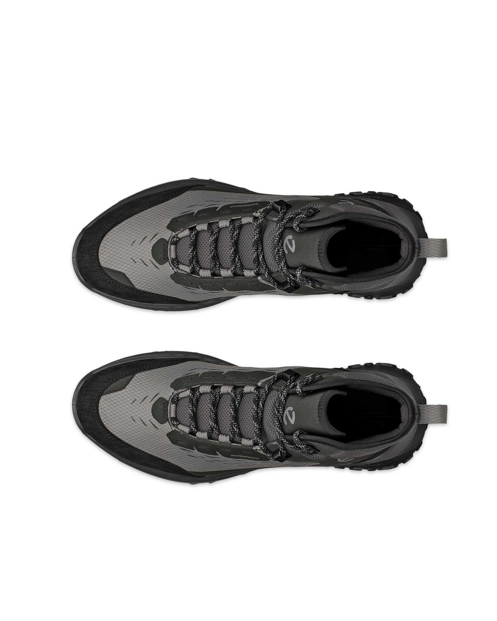 ECCO® ULT-TRN heren hoge wandelschoen - Grijs - Top left pair