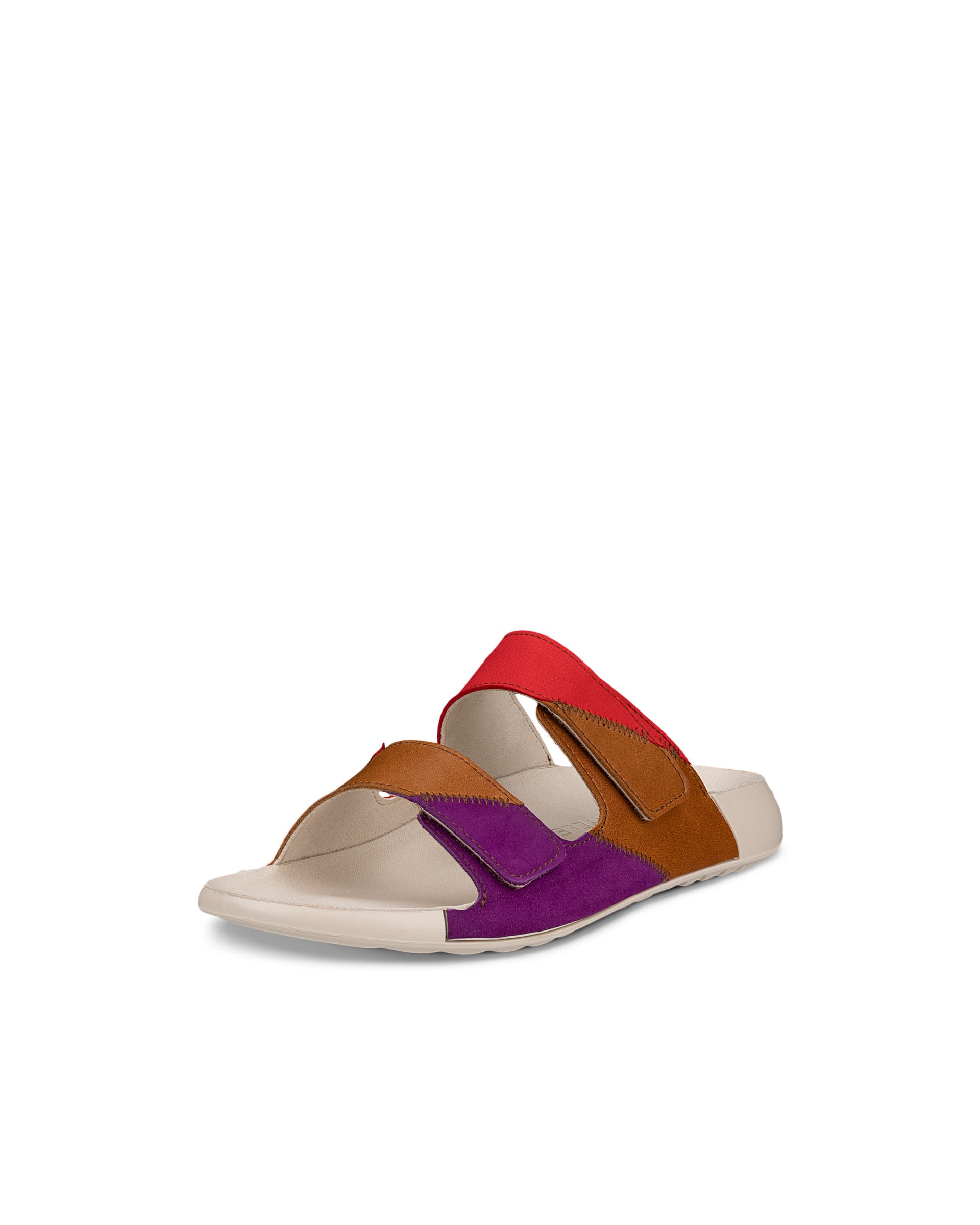 Women's ECCO® Cozmo Leather Two Strap Sandal - Multicolour - Main