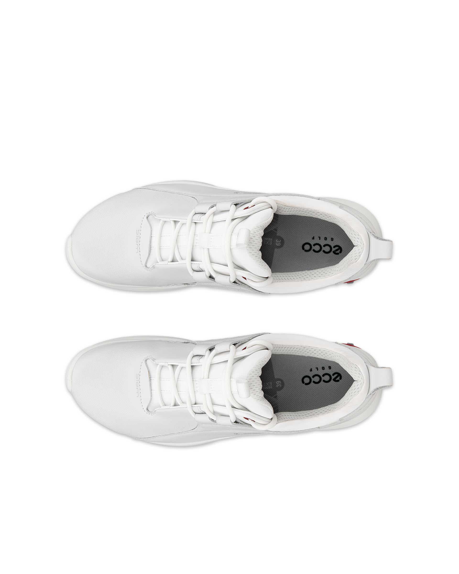 ECCO WOMEN'S GOLF BIOM TOUR SHOE - ホワイト - Top left pair