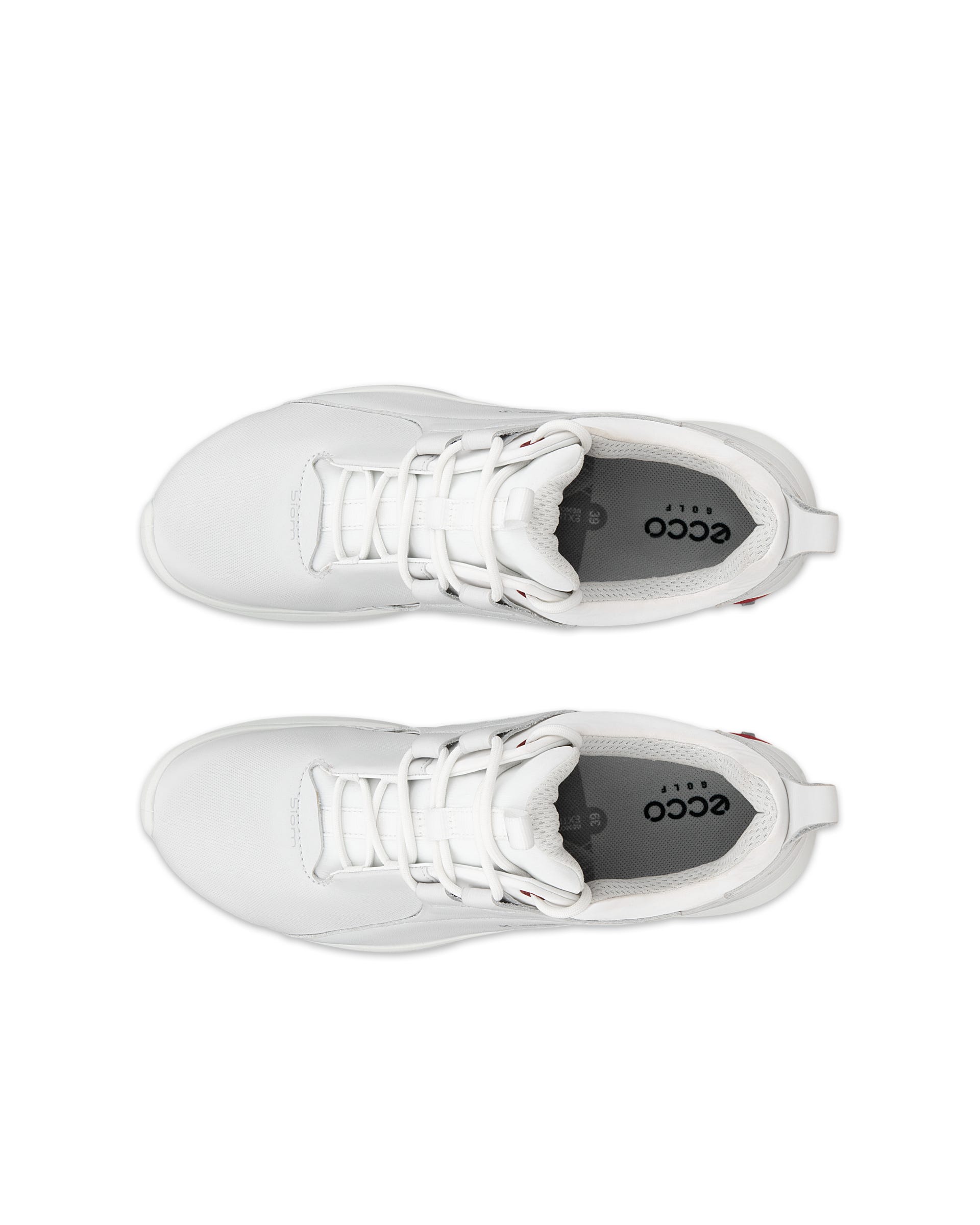 ECCO® Golf Biom Tour Damen Wasserdichte Golfschuh aus Leder - Weiß - Top left pair