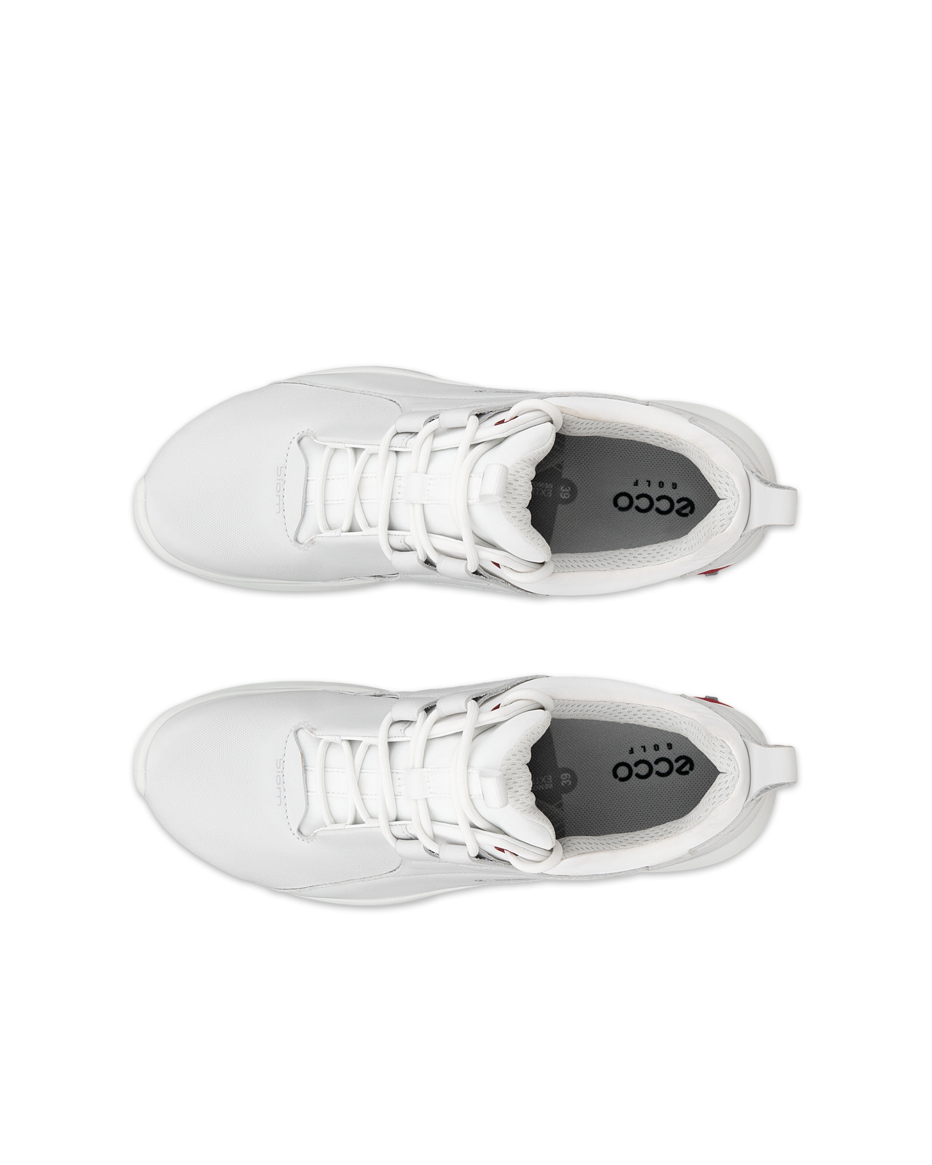 ECCO WOMEN'S GOLF BIOM TOUR SHOE - ホワイト - Top left pair
