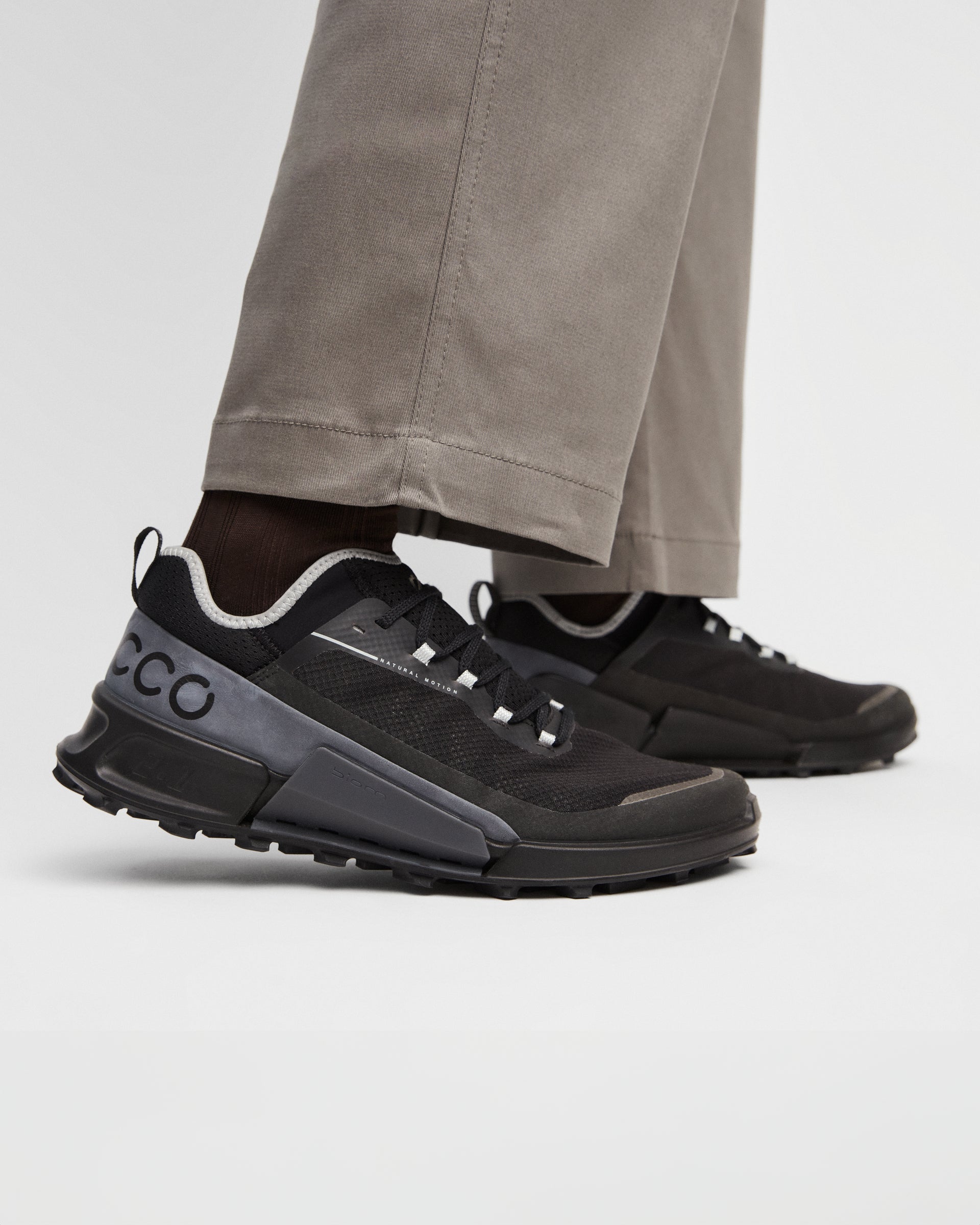 Men's ECCO® Biom 2.1 X Country Textile Trail Running Shoe - Black - Lifestyle image-1