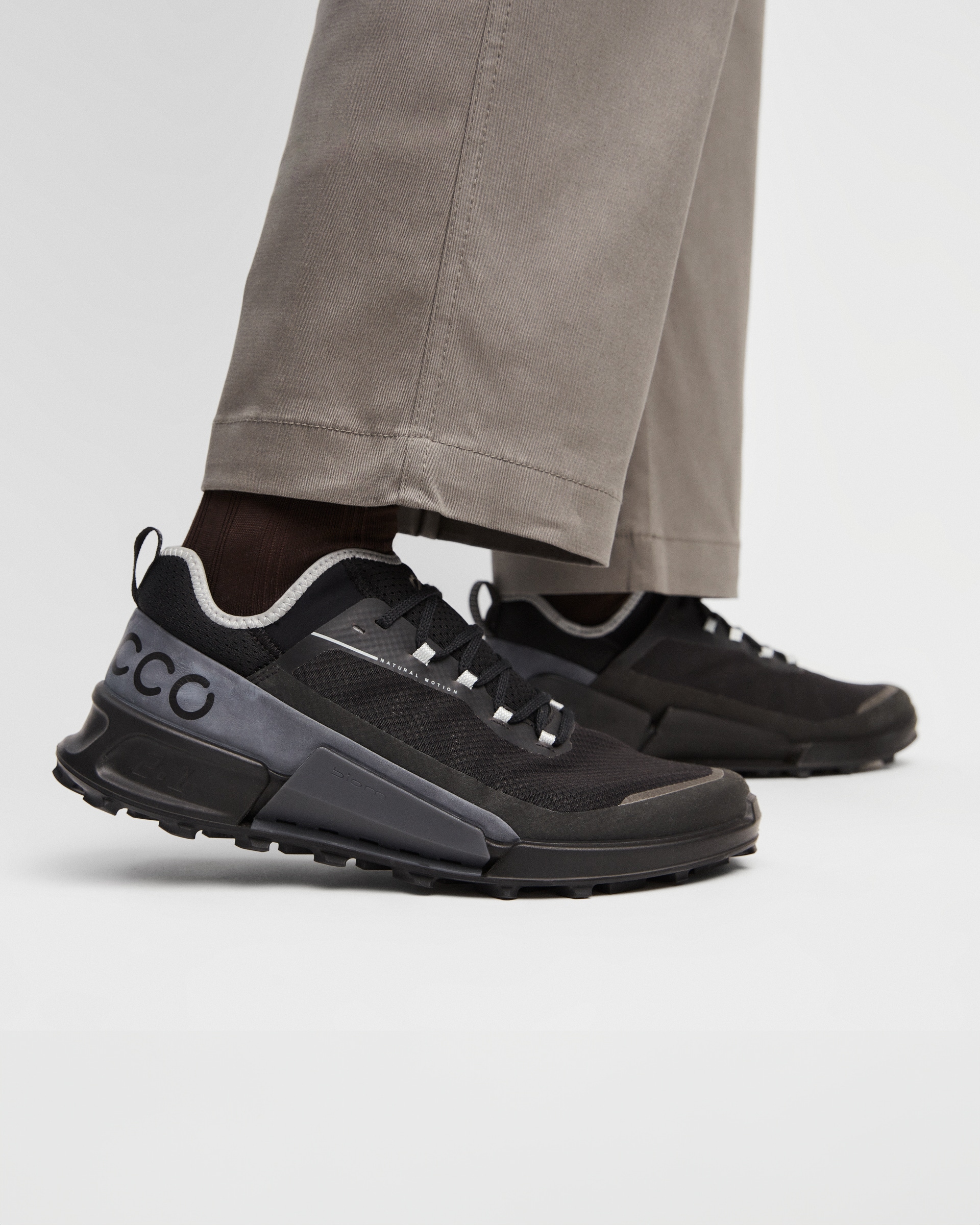 Men's ECCO® Biom 2.1 X Country Textile Trail Running Shoe - Black - Lifestyle image-1