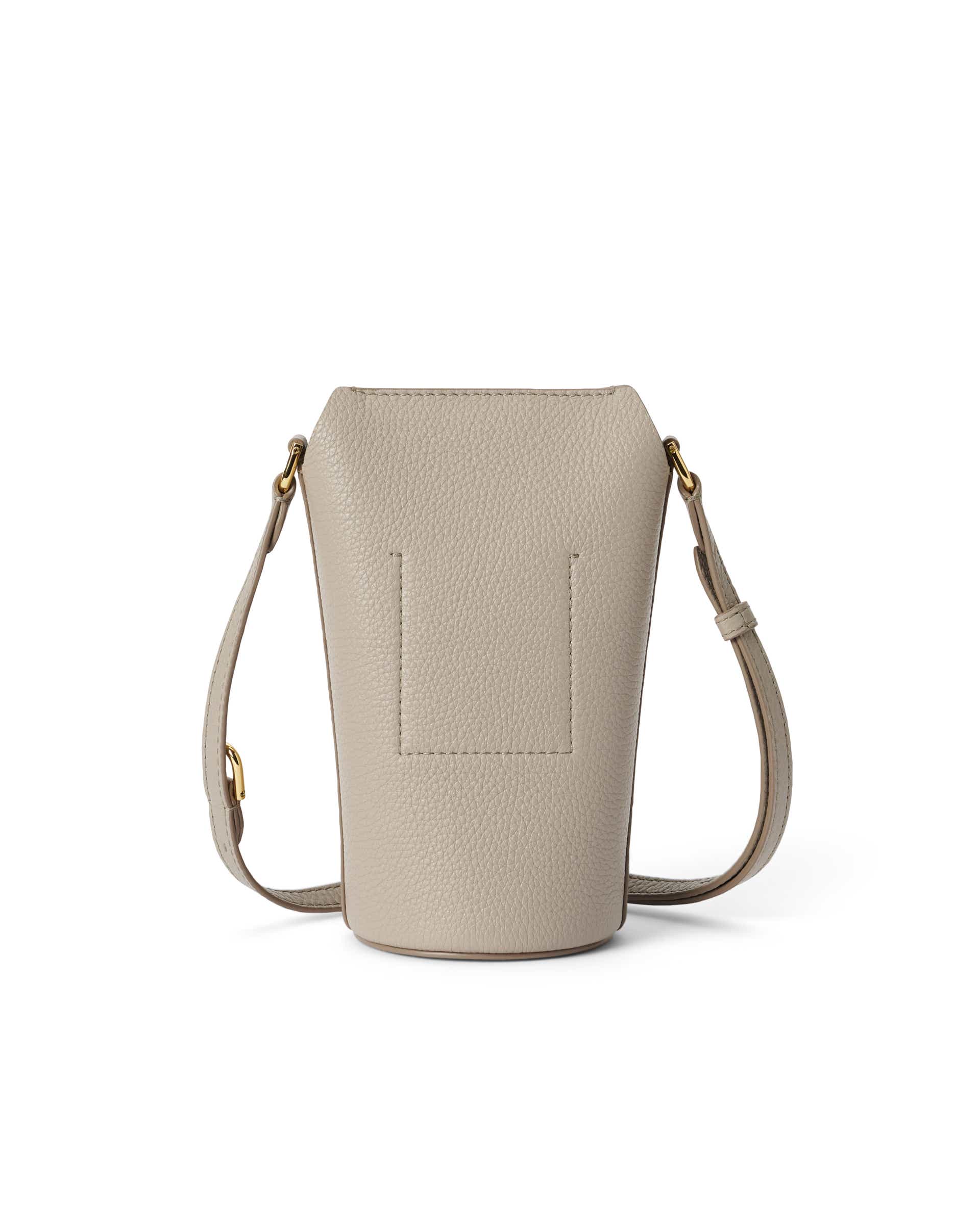 ECCO® Pot Bag kožna torba preko ramena - Bež - Back