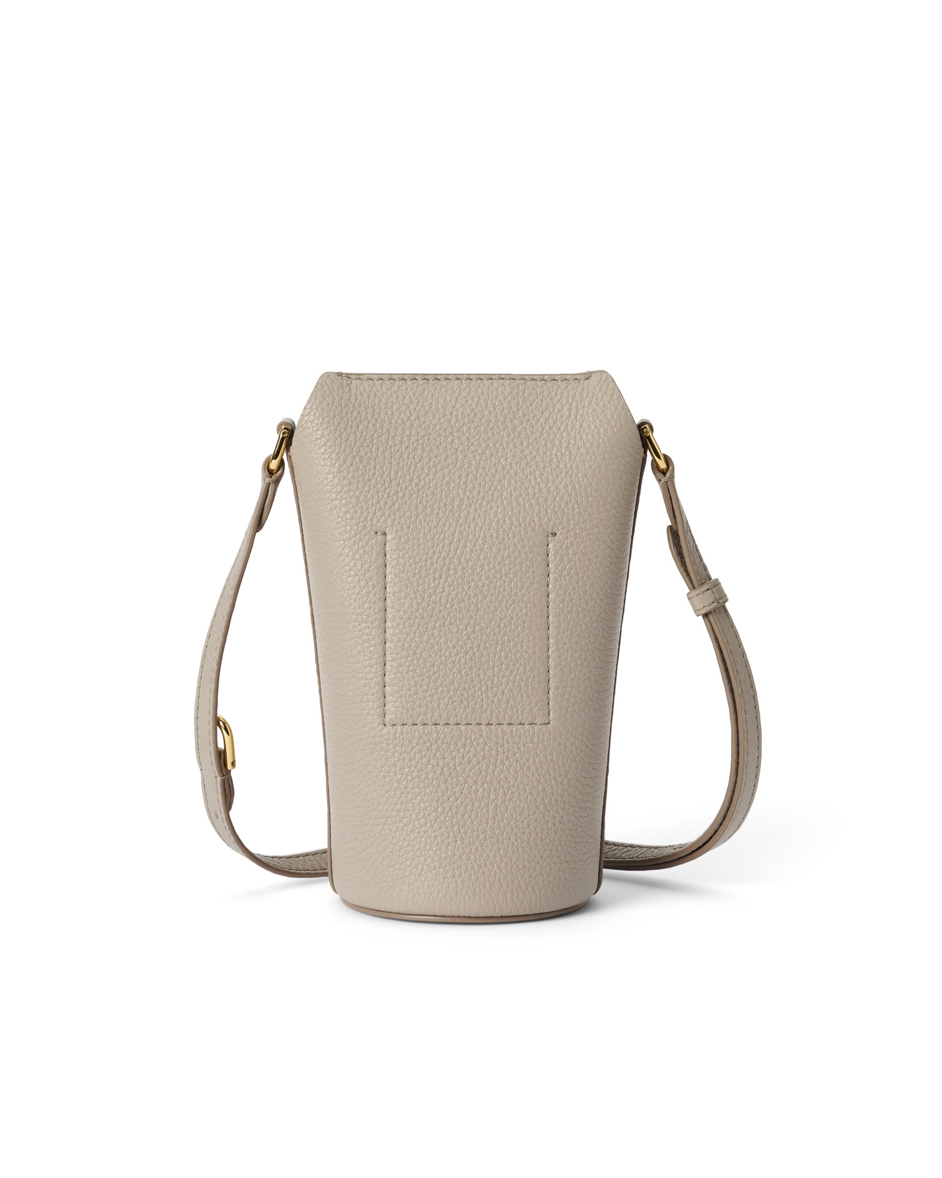 Sac bandoulière en cuir ECCO® Pot - Beige - Back