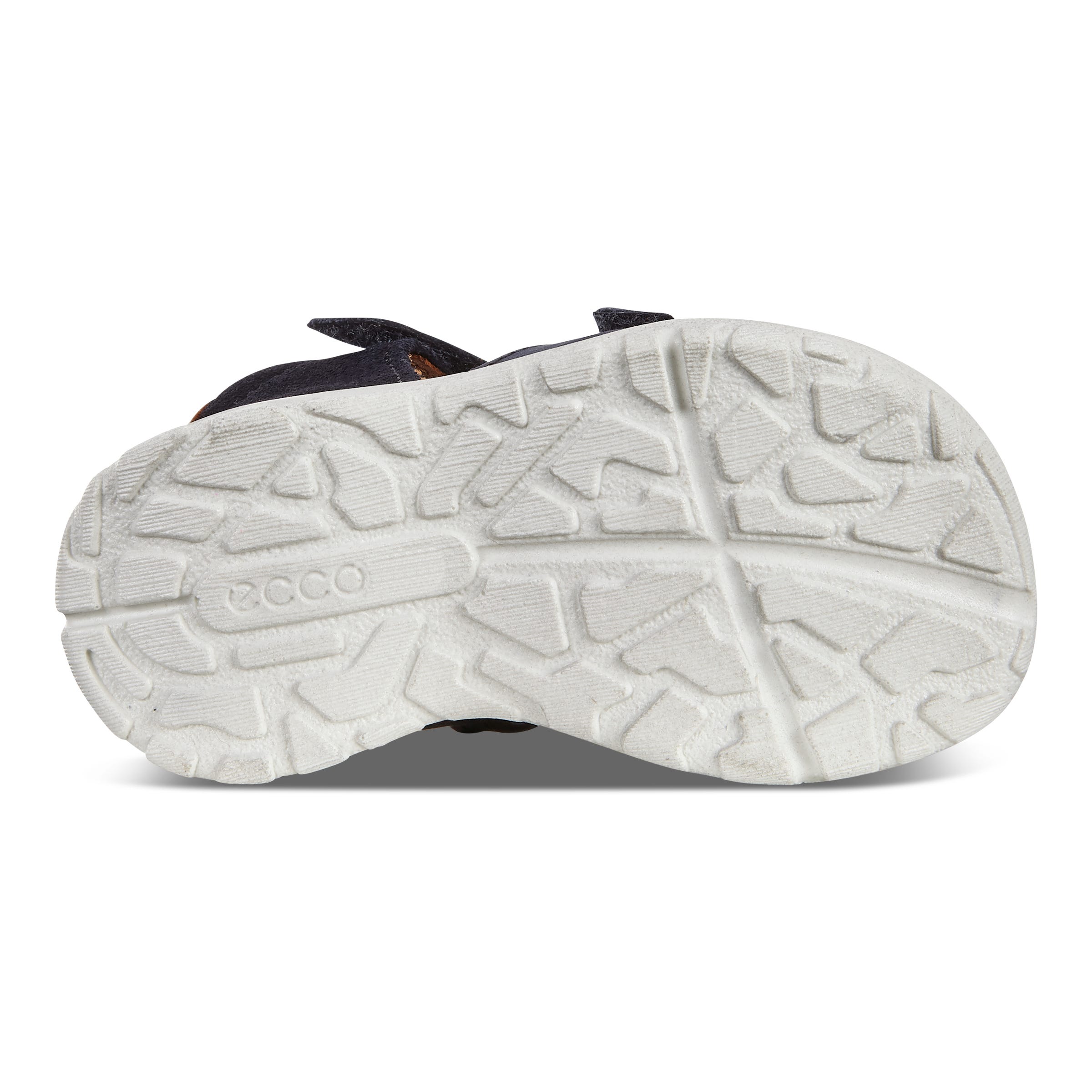 Kids' ECCO® Peekaboo Suede Fisherman Sandal - Blue - Sole