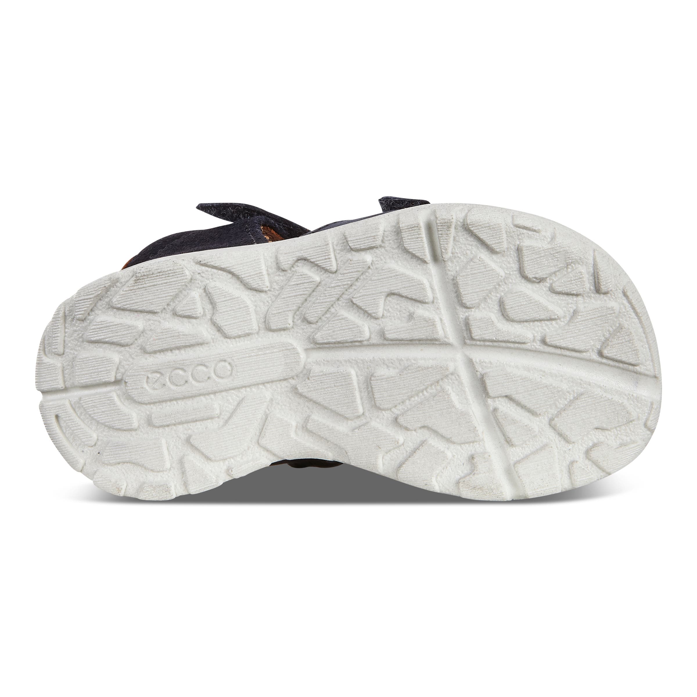 Kids' ECCO® Peekaboo Suede Fisherman Sandal - Blue - Sole