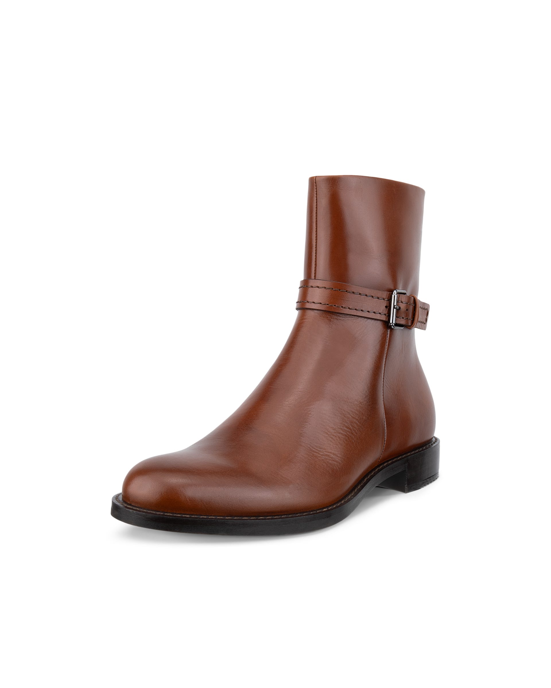 Women's ECCO® SARTORELLE 25 Leather Ankle Boot - Brown - Outside