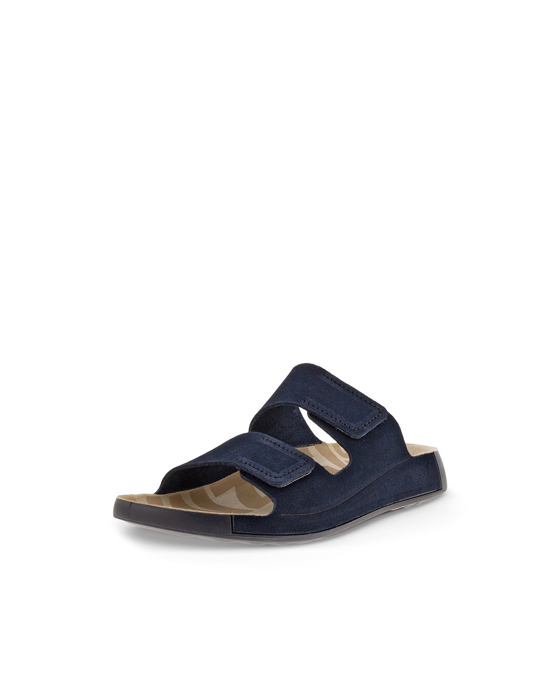 ECCO Cozmo Slide メンズ ヌバック2ストラップサンダル - ブルー - Main