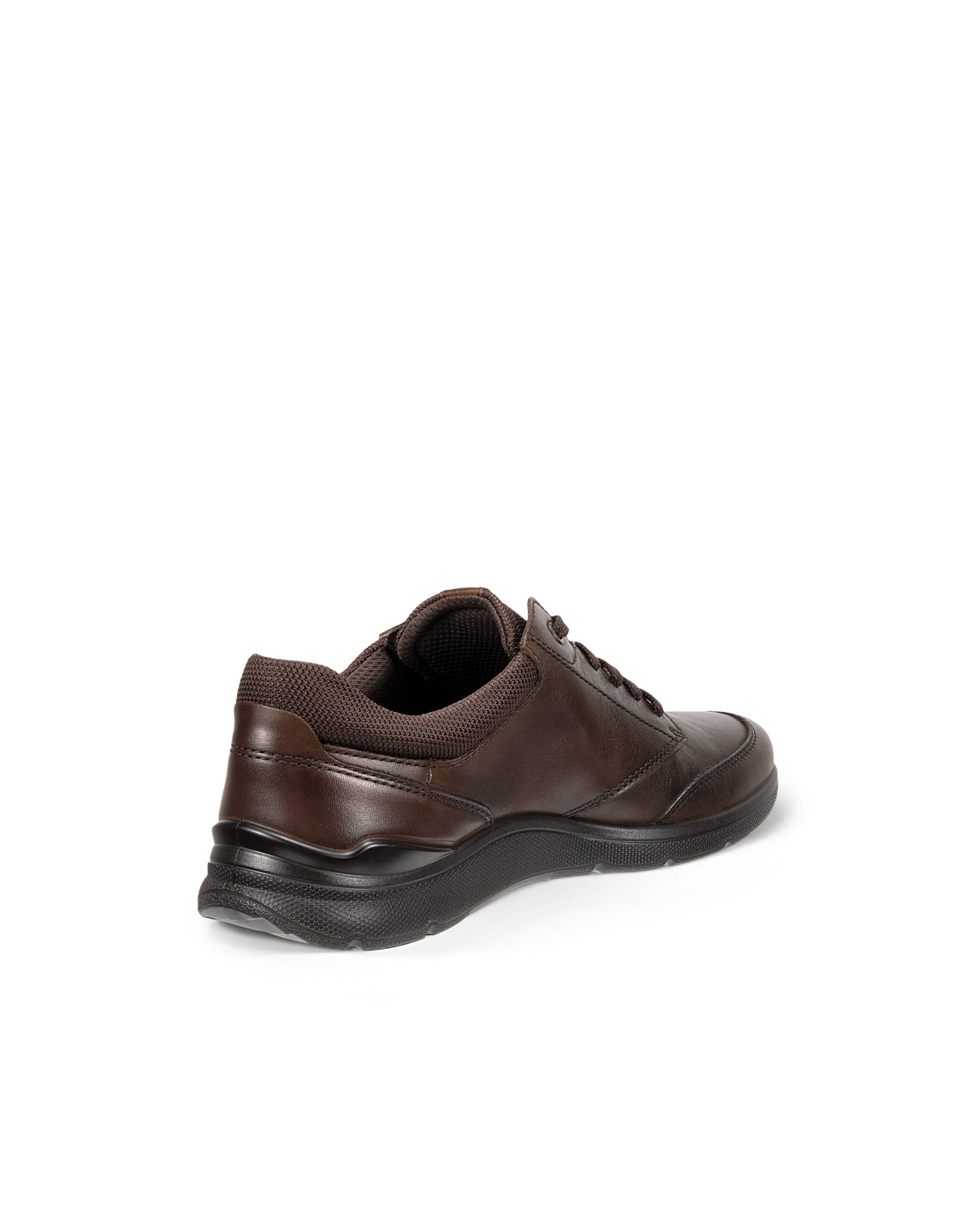 Męskie skórzane buty sznurowane ECCO® IRVING - Brązowy - Outside