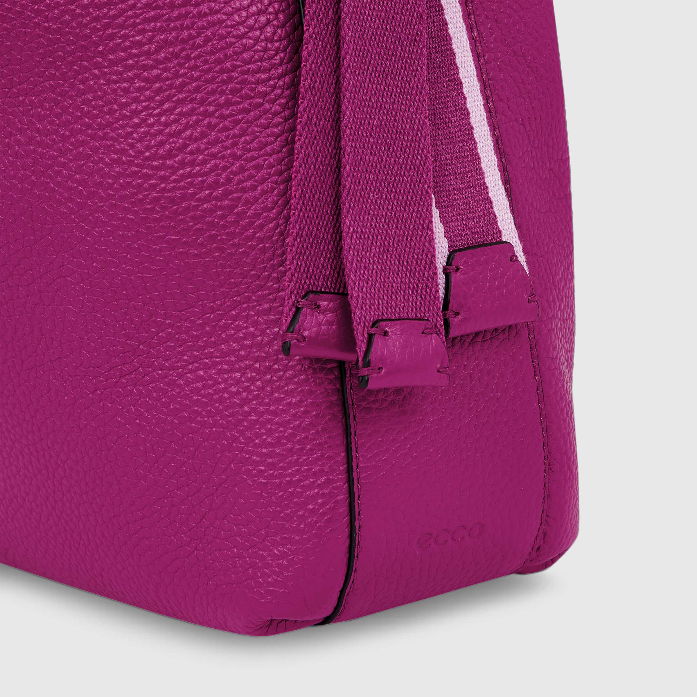 ECCO® Sail Leather Compact Shoulder Bag - Purple - Detail-2
