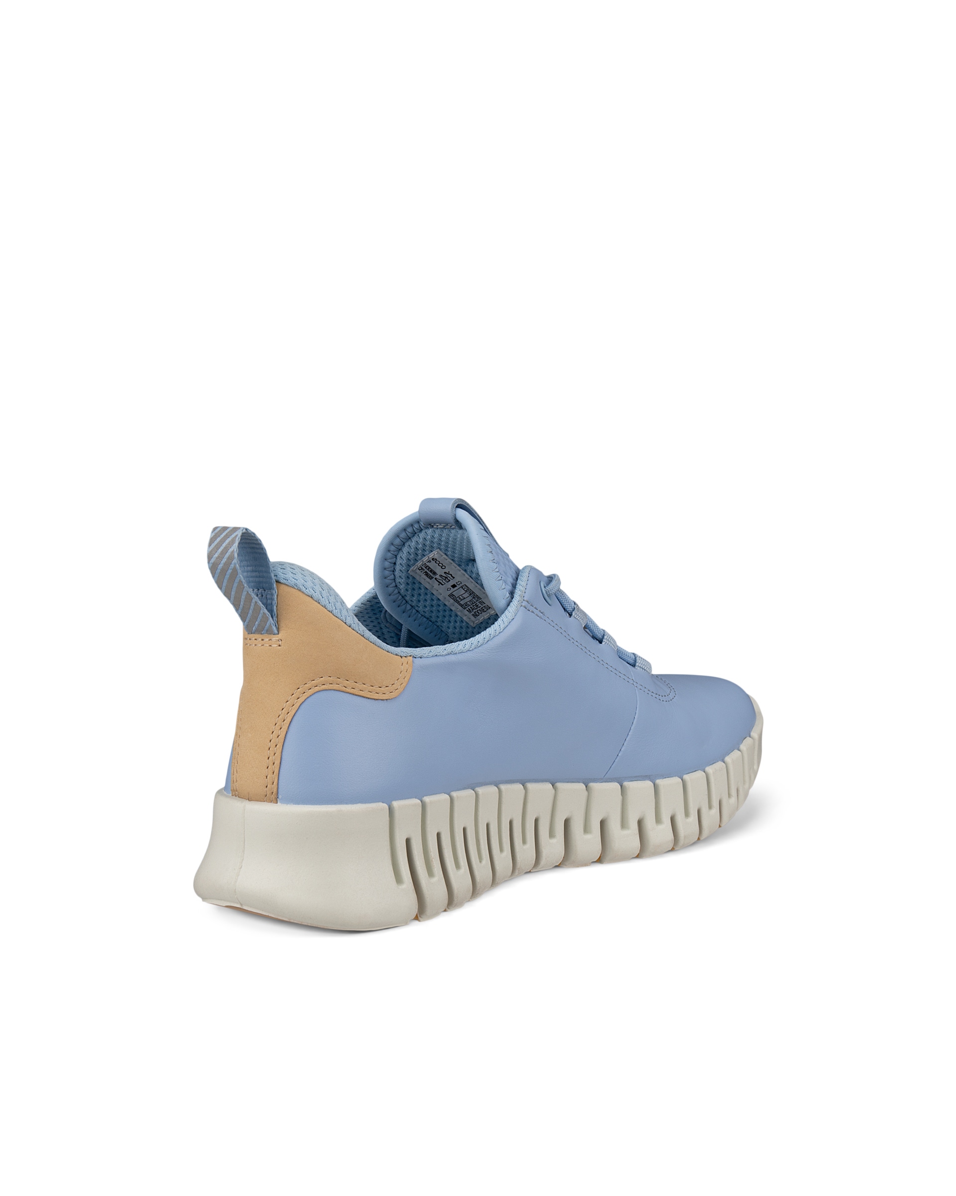 Women's ECCO® Gruuv Leather Sneaker - Blue - Back