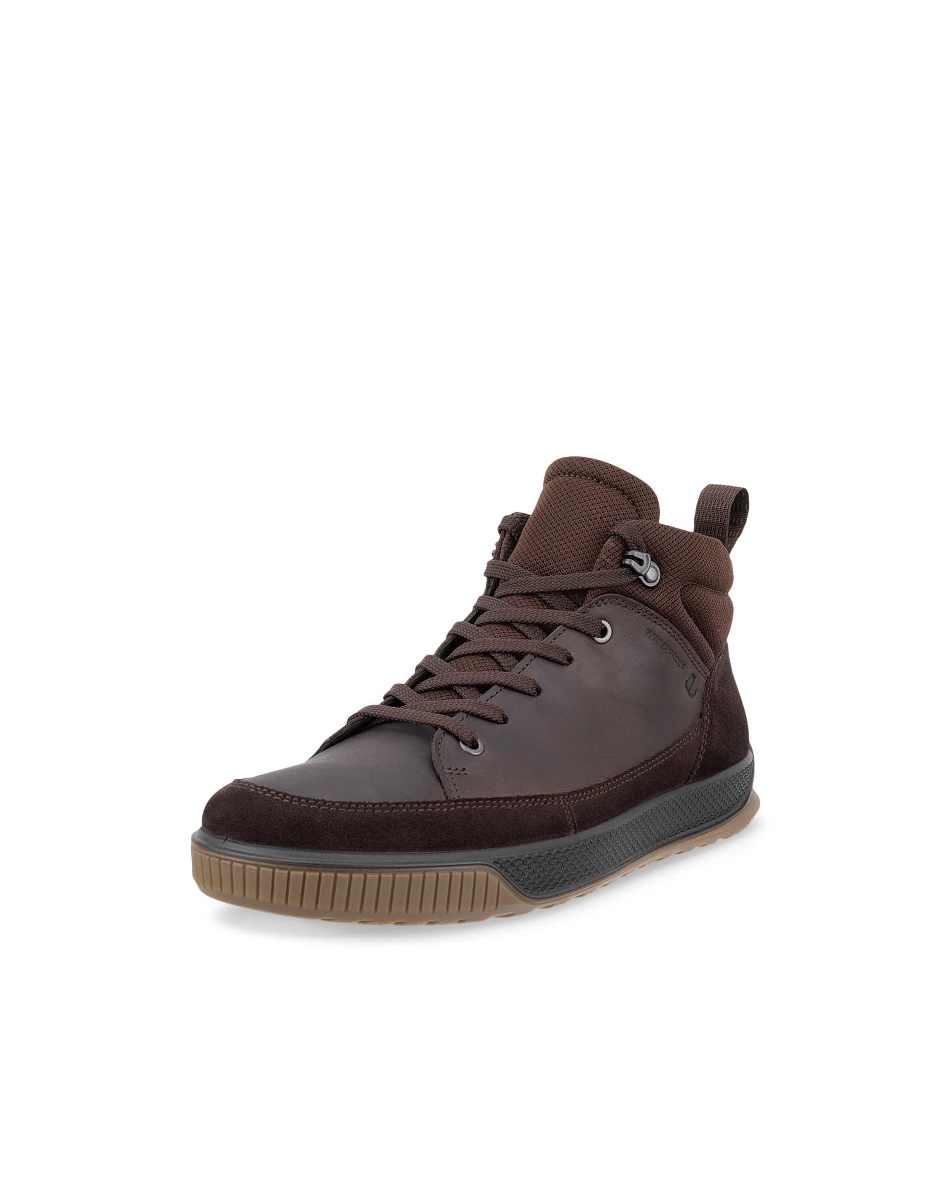 ECCO® BYPATH TRED bottines imperméable en nubuck pour homme - Marron - Main
