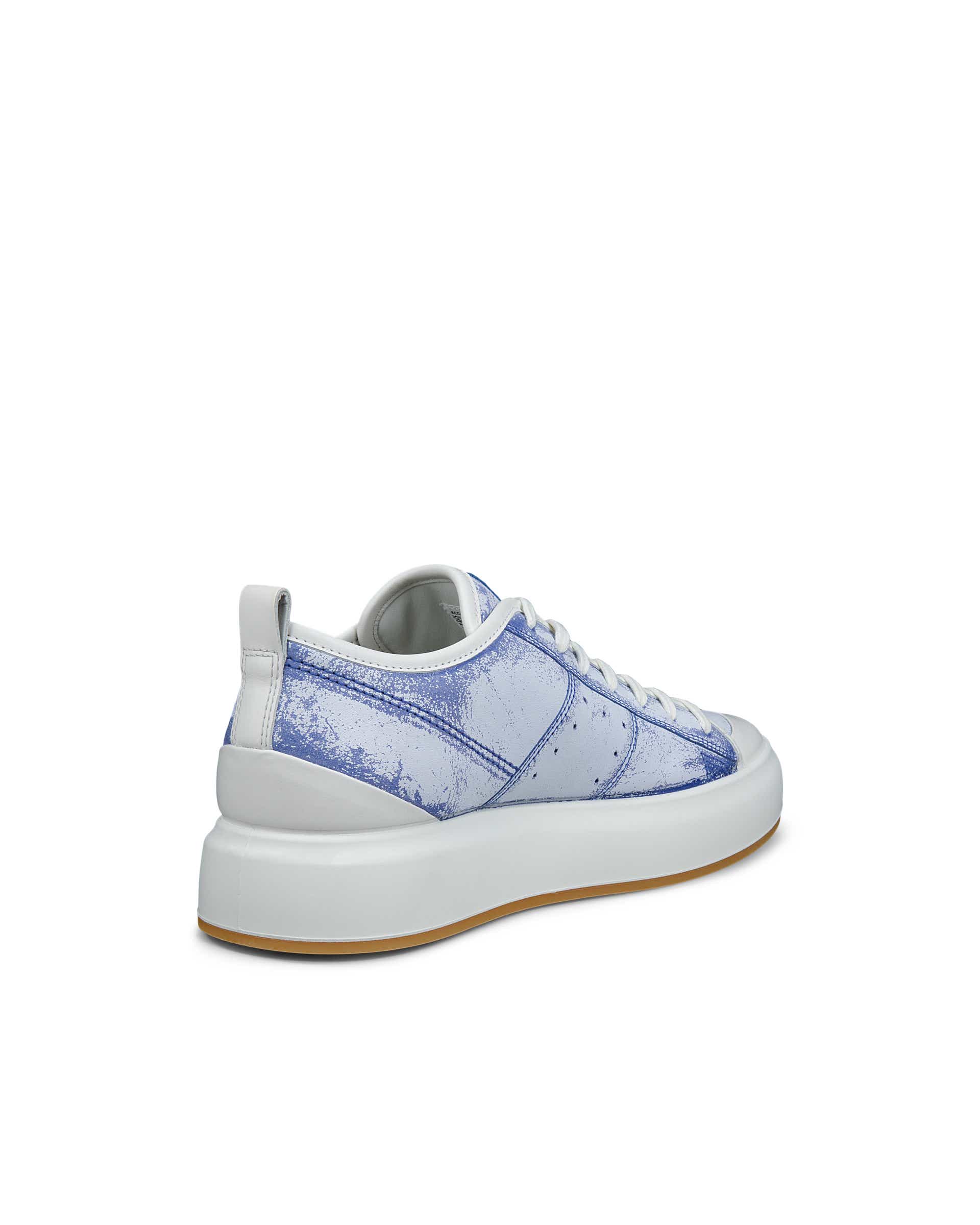 ECCO® Street Ace Heren leren sneaker - Blauw - Back