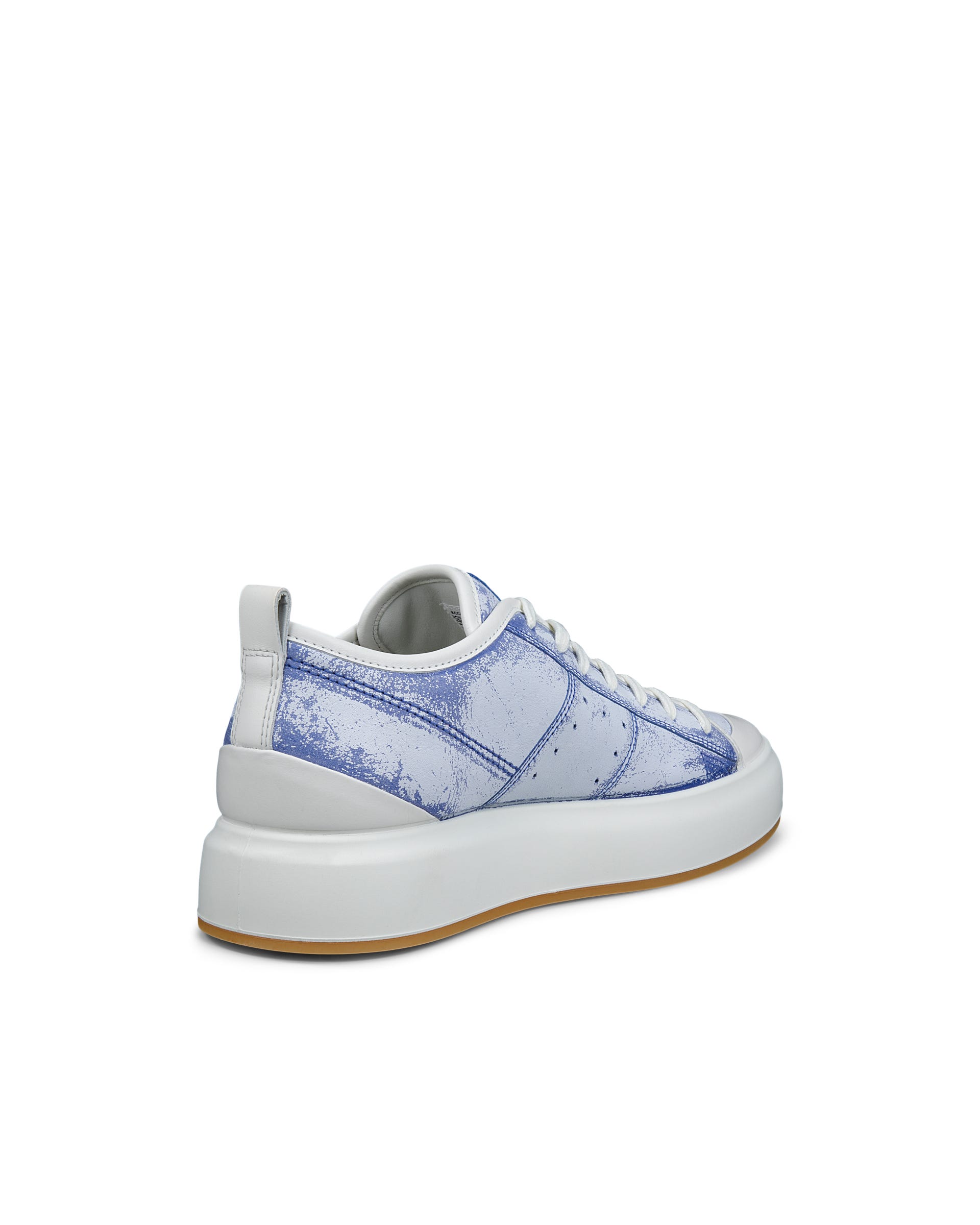 ECCO® Street Ace Heren leren sneaker - Blauw - Back