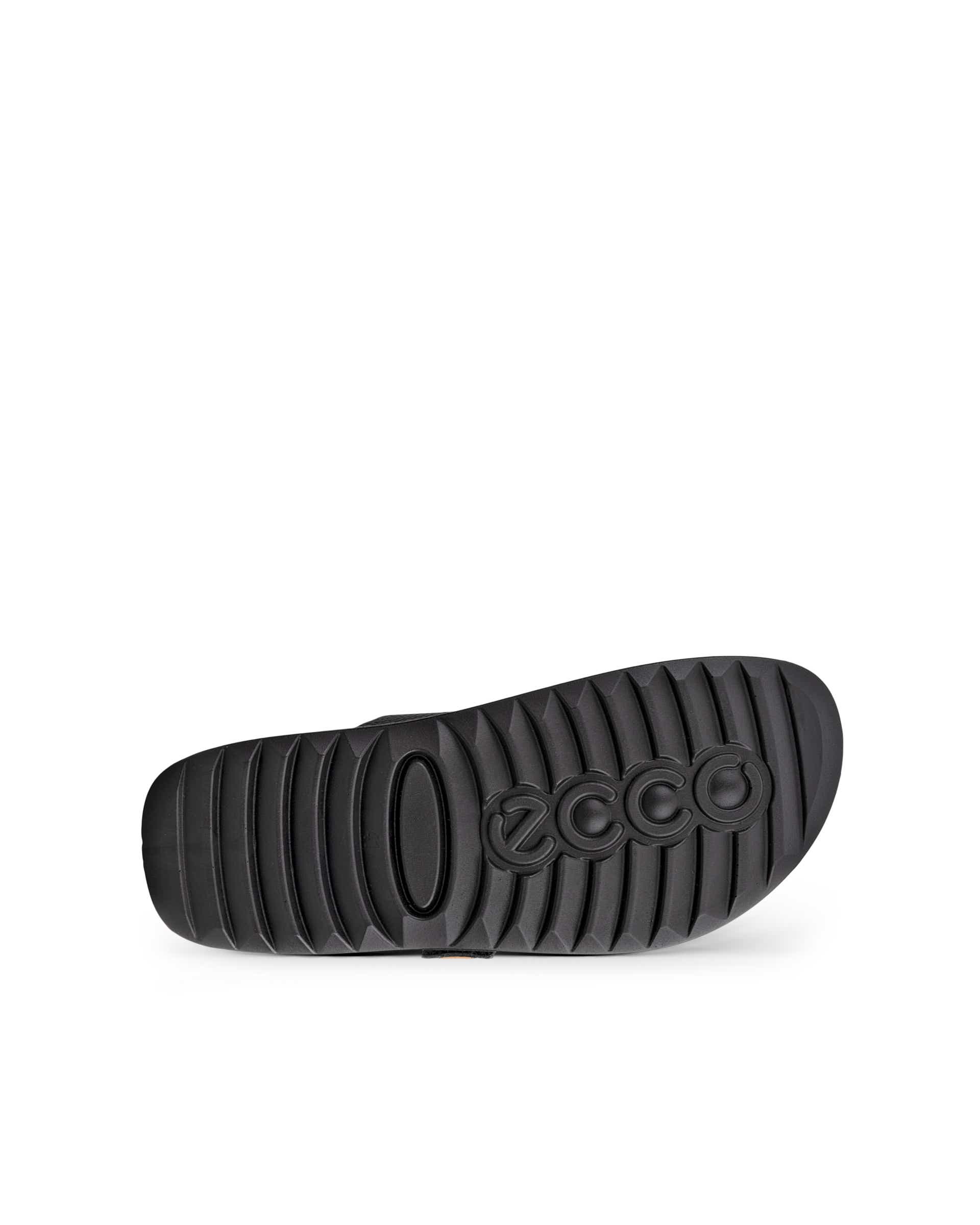 ECCO Cozmo Sandal 60 メンズ レザー2ストラップサンダル - ブラック - Sole