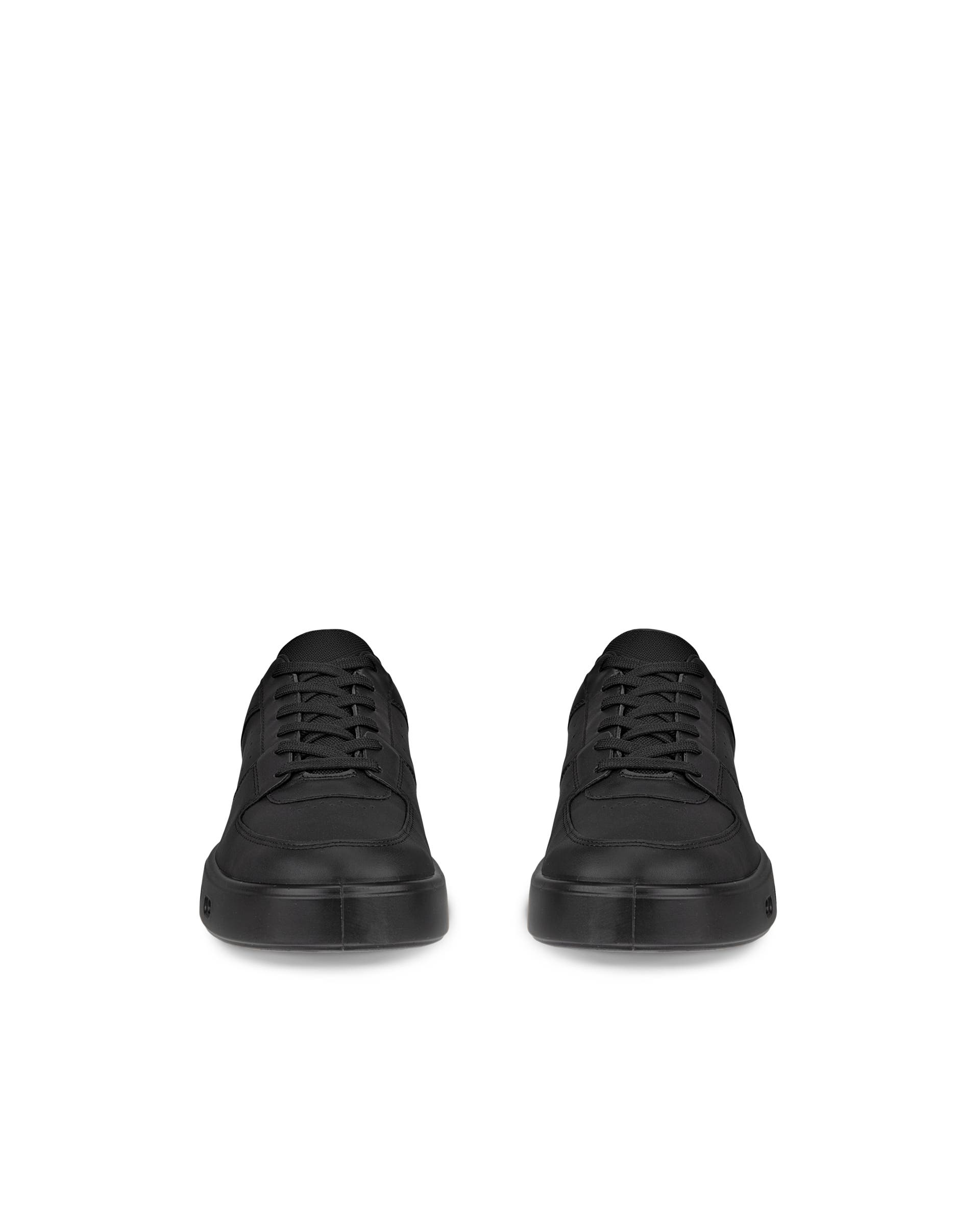 Men's ECCO® Street 720 Leather Gore-Tex Trainer - Black - Front pair