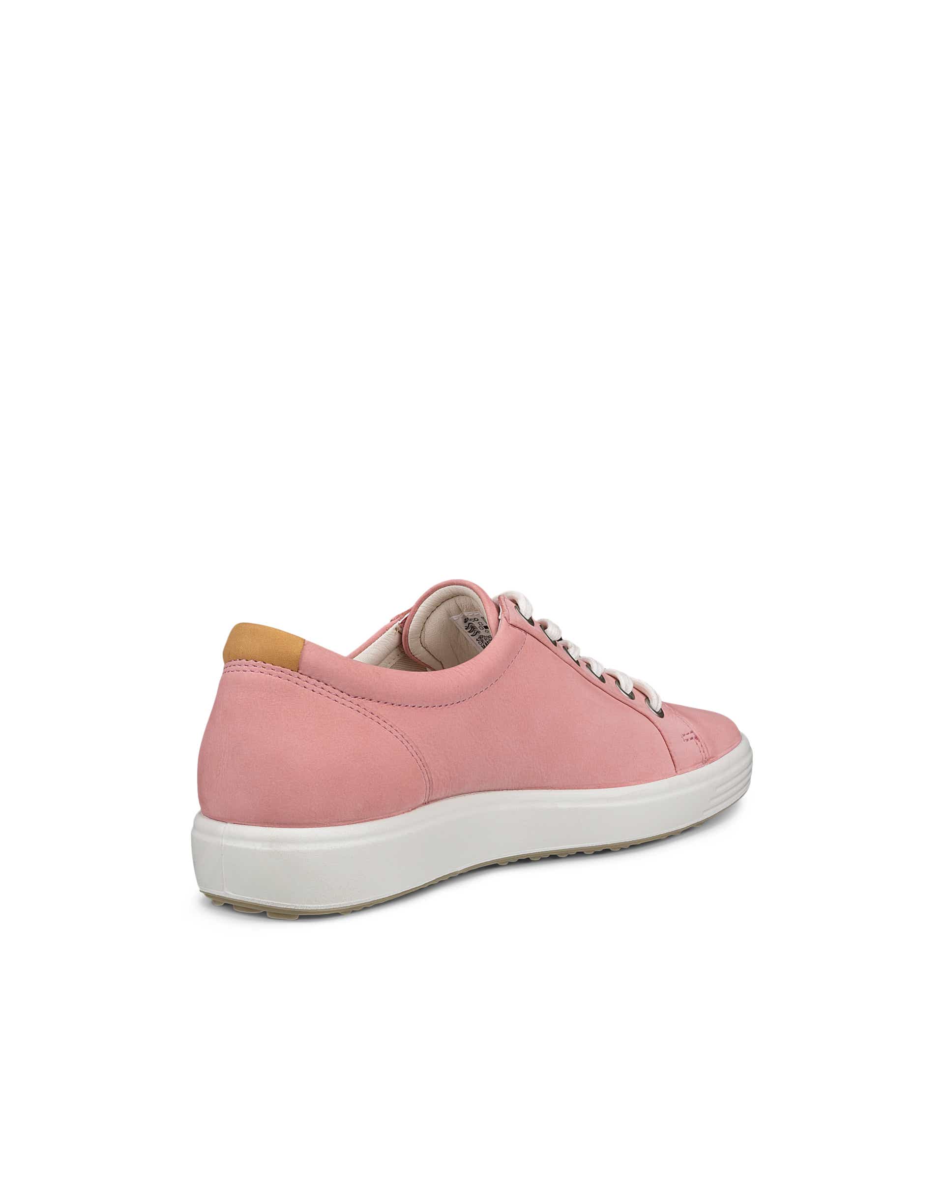 ECCO® Soft 7 baskets en nubuck pour femme - Rose - Back