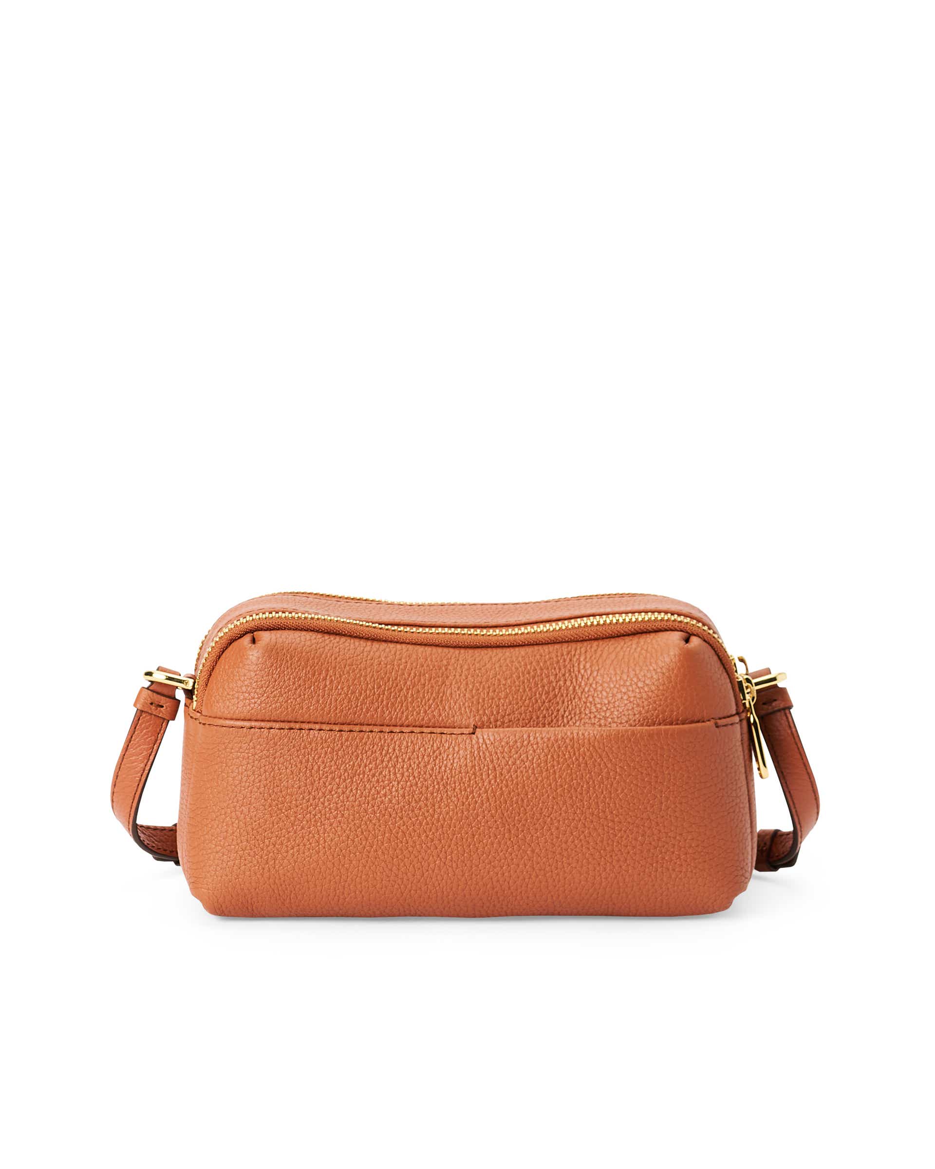 ECCO® Leather Curve Camera Bag - Brown - Back
