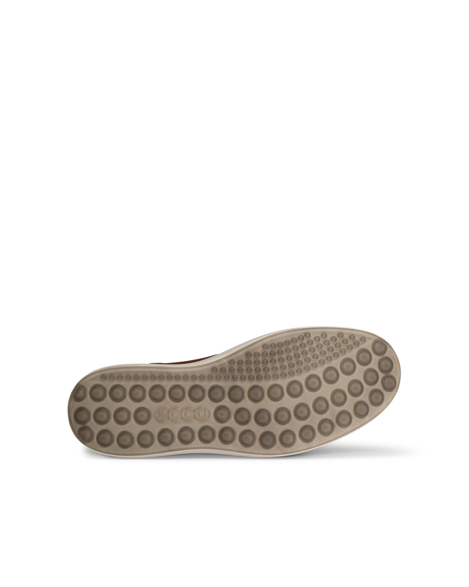 Men's ECCO® Soft 7 Leather Lace-Up Shoe - Brown - Outside