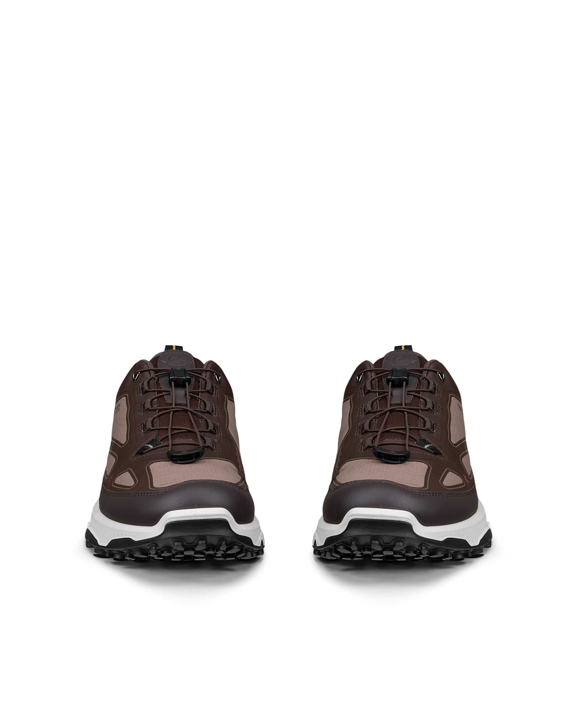 ECCO® RECEPTOR XP Textilsneaker med Gore-Tex för utomhusbruk herr - Brun - Front pair