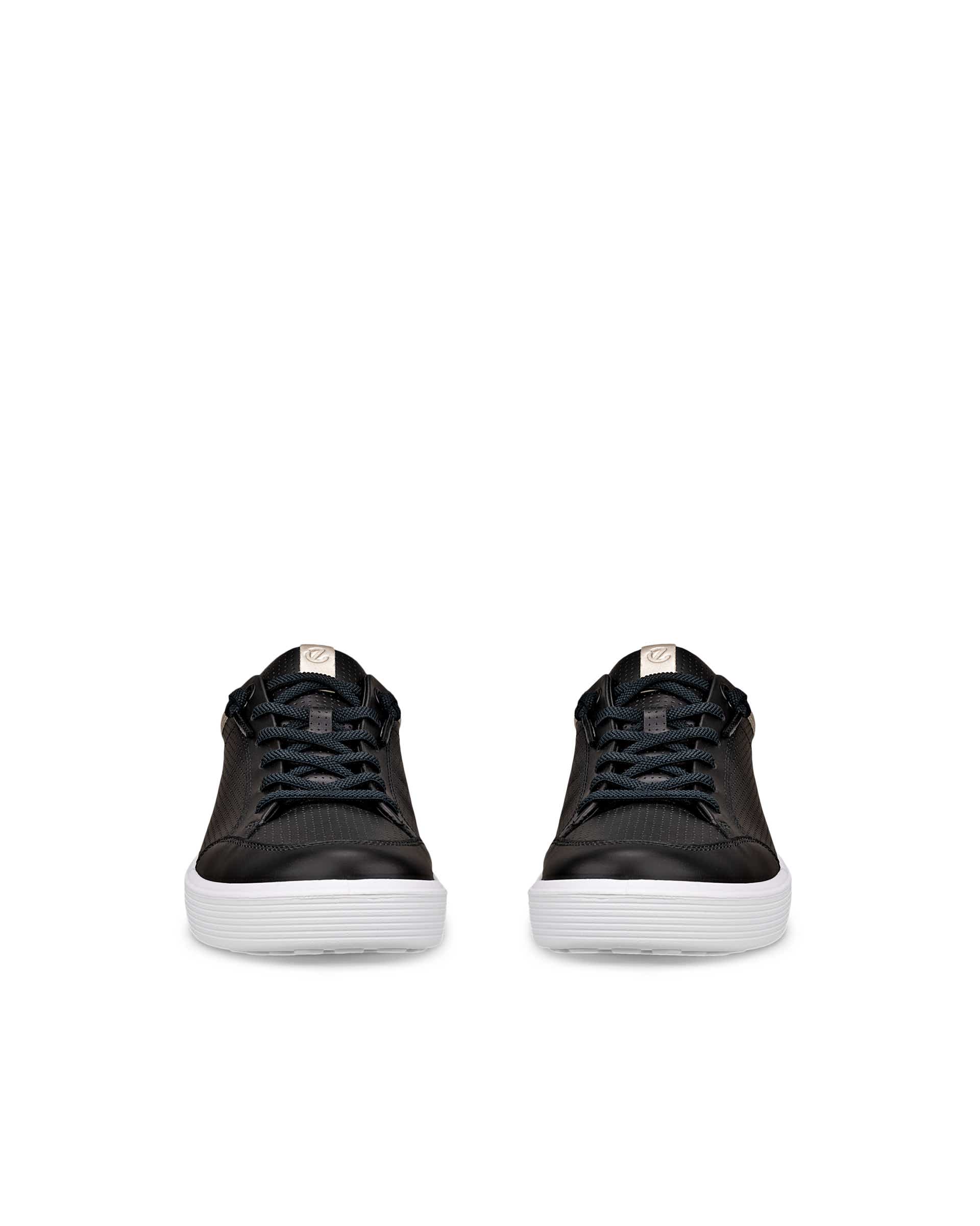 Women's ECCO® Soft 60 Leather Sneaker - Black - Front pair