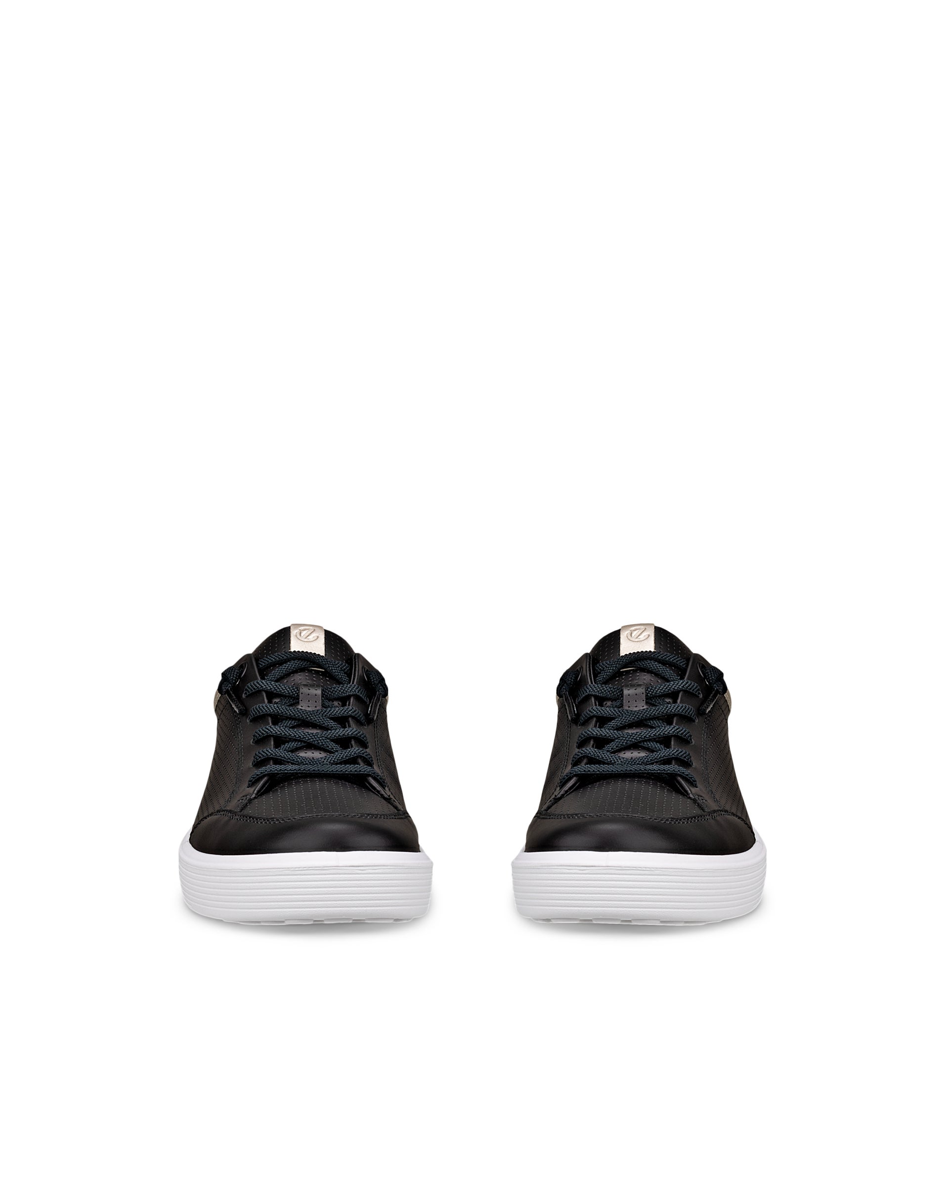 ECCO® Soft 60 baskets en cuir pour femme - Noir - Front pair