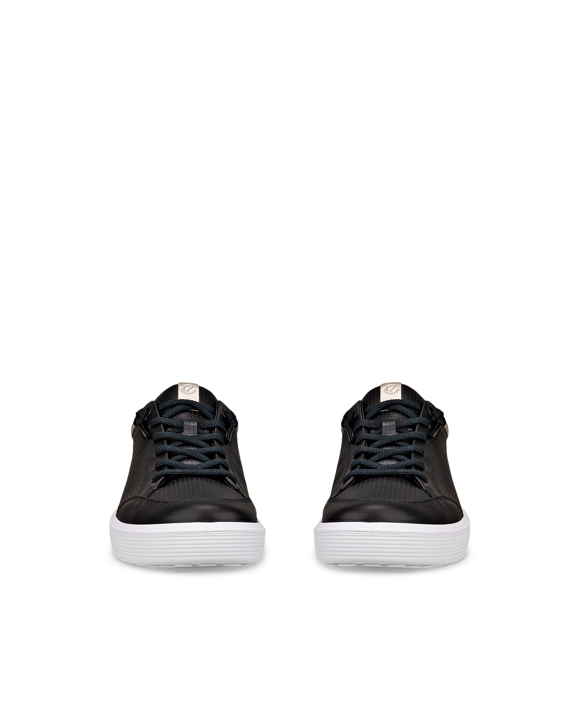 Women's ECCO® Soft 60 Leather Sneaker - Black - Front pair
