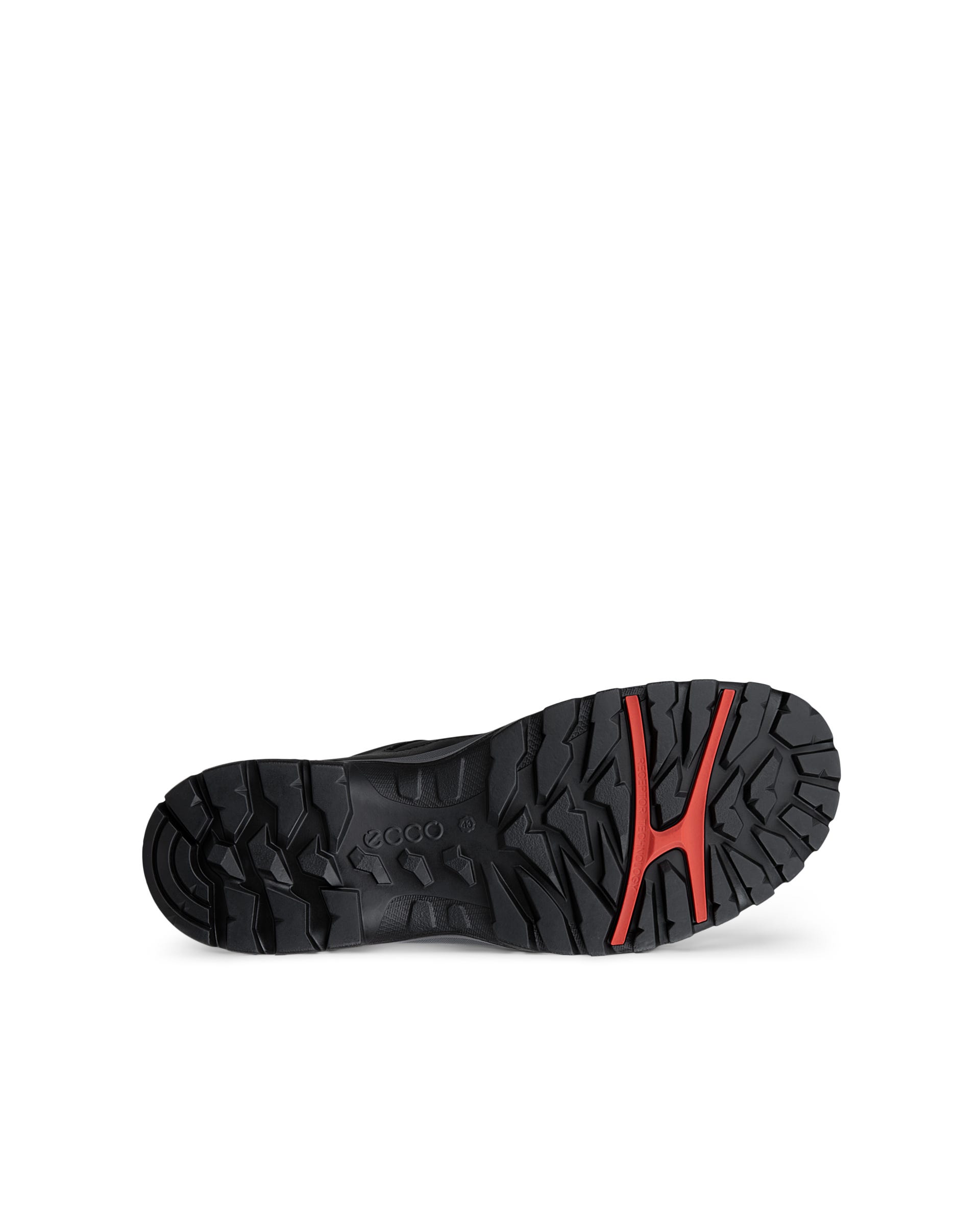 ECCO® RECEPTOR TREKK chaussures de randonnée imperméable en nubuck pour homme - Noir - Outside