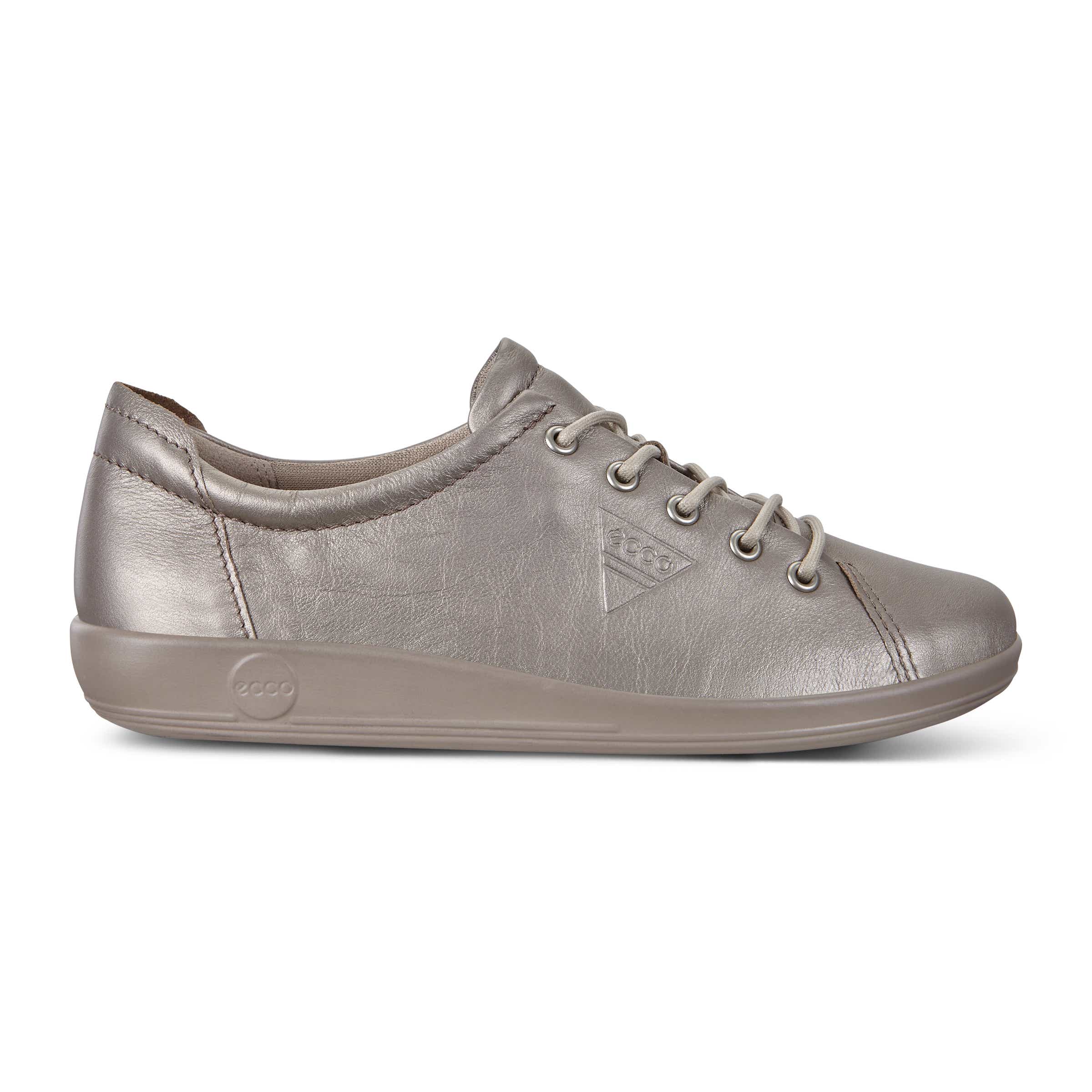 ECCO Women's Soft 2.0 Sneakers - Grey - Outside