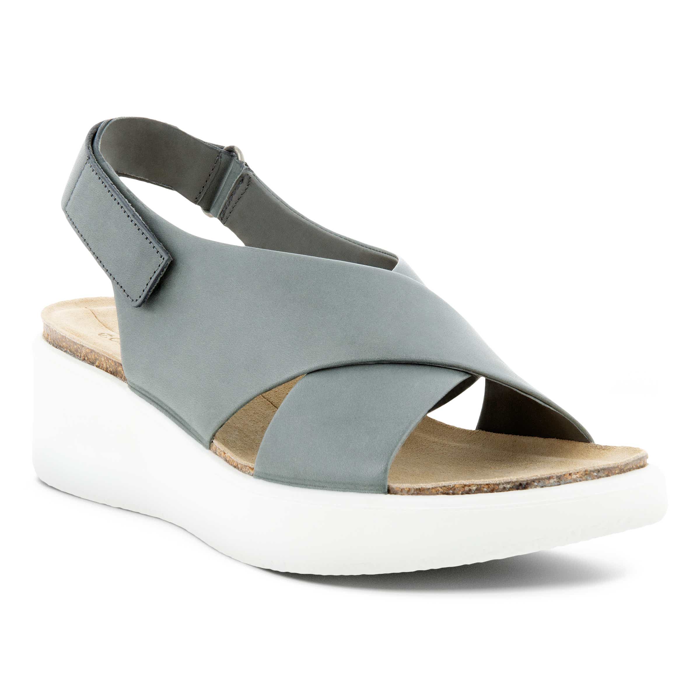 ECCO CORKSPHERE WEDGE SANDAL S - Grey - Main