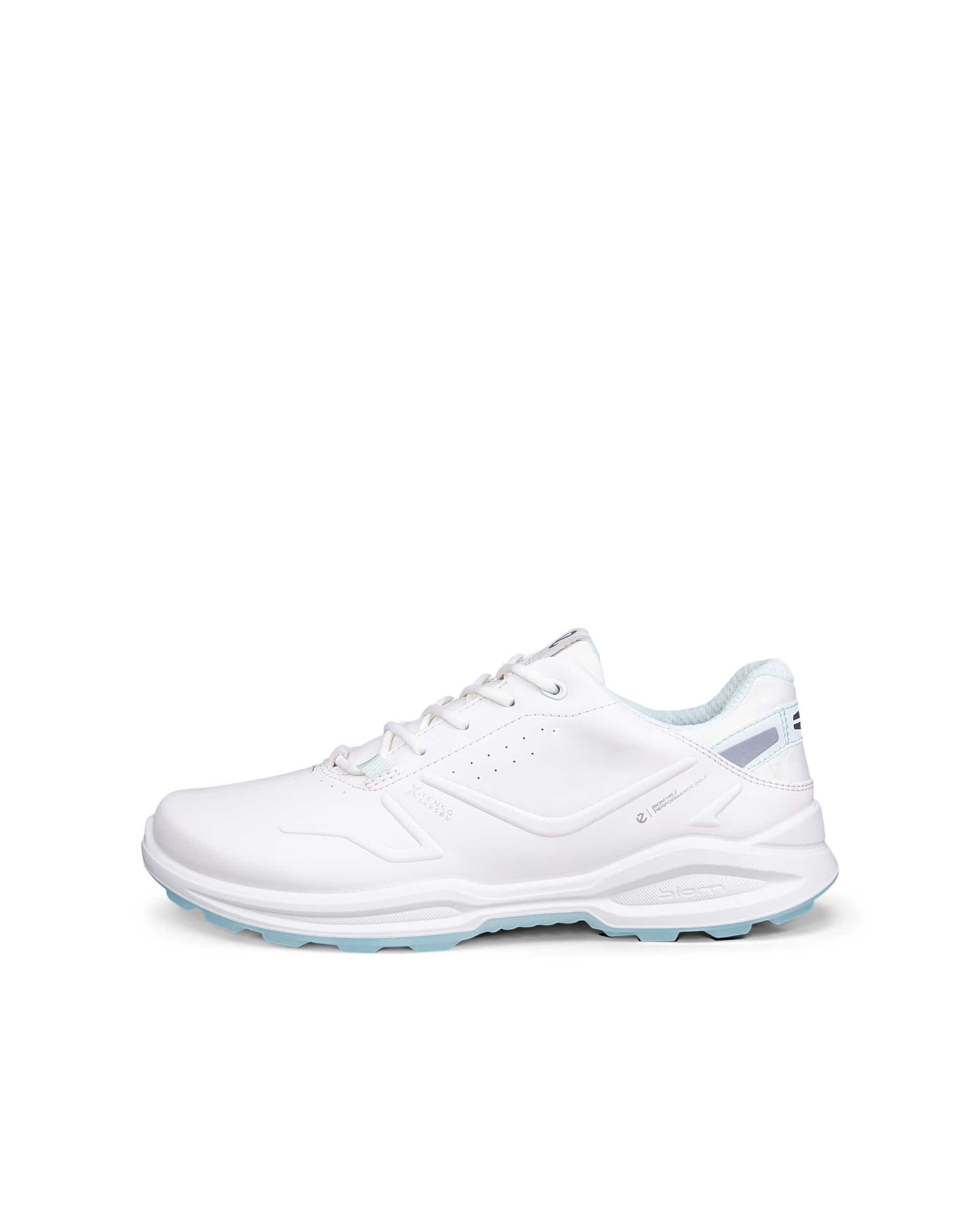 Women's ECCO® Golf Biom H6 Leather Waterproof Golf Shoe - White - Outside
