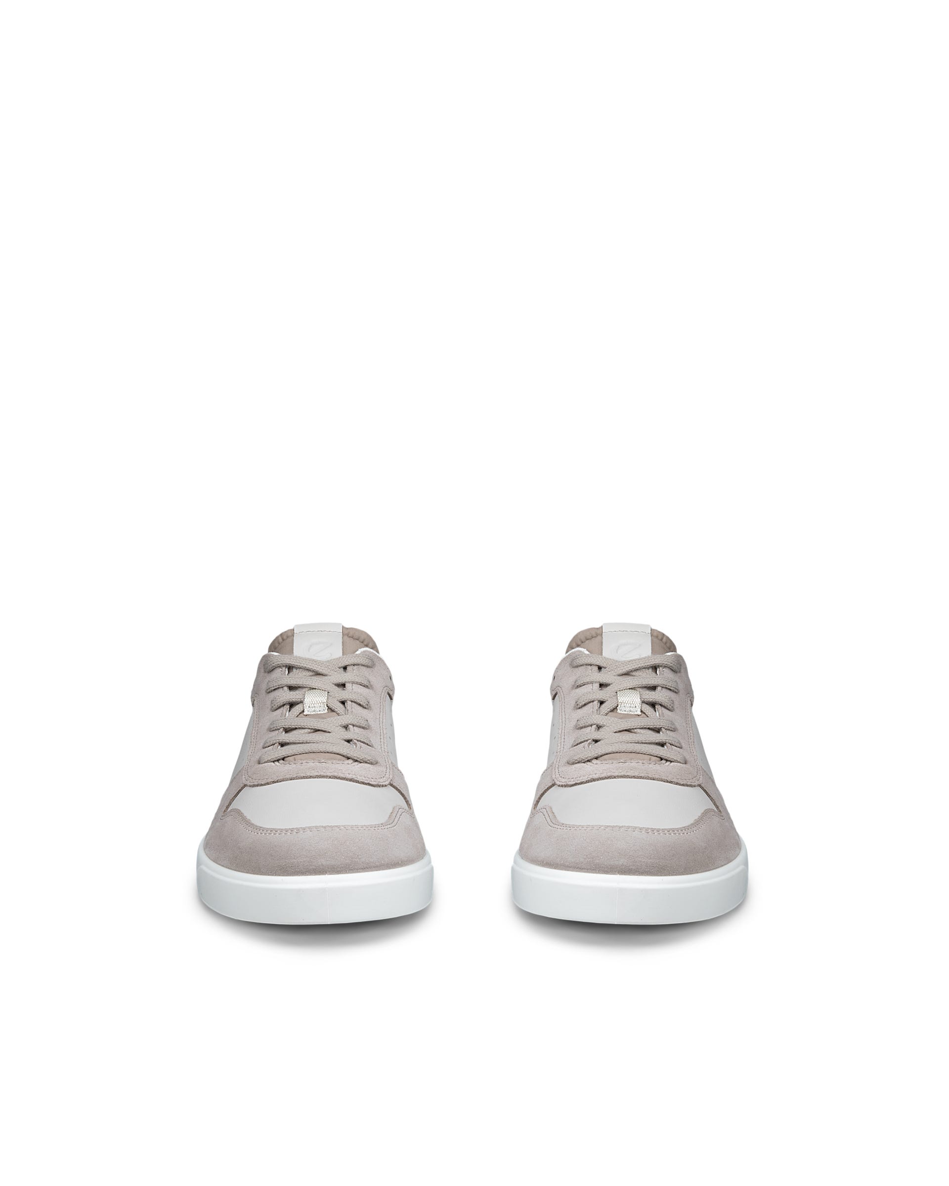 Men's ECCO® STREET LITE Leather Trainer - Brown - Front pair