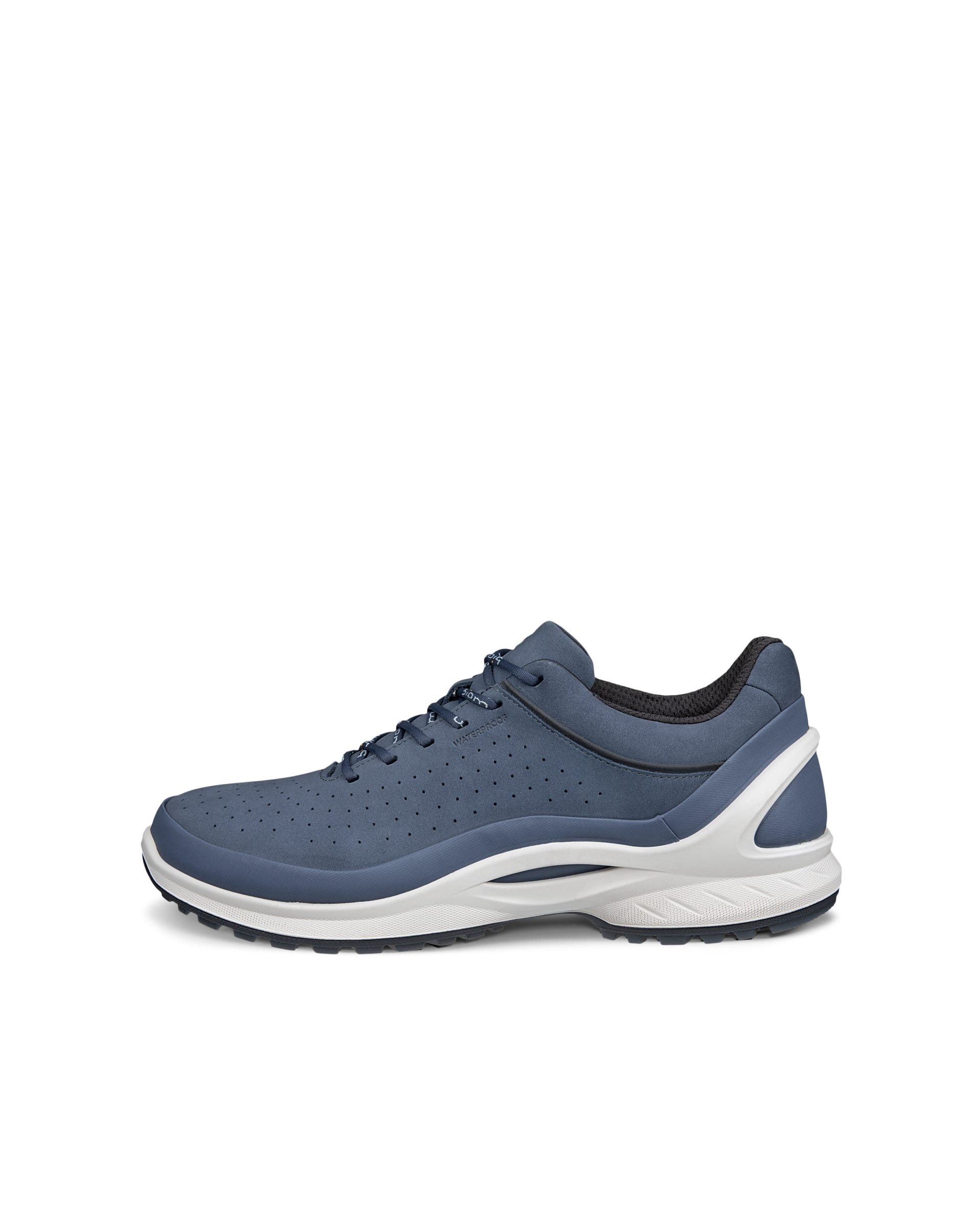 Men's ECCO® BIOM ENERGI Nubuck Waterproof Shoe - Blue - Outside