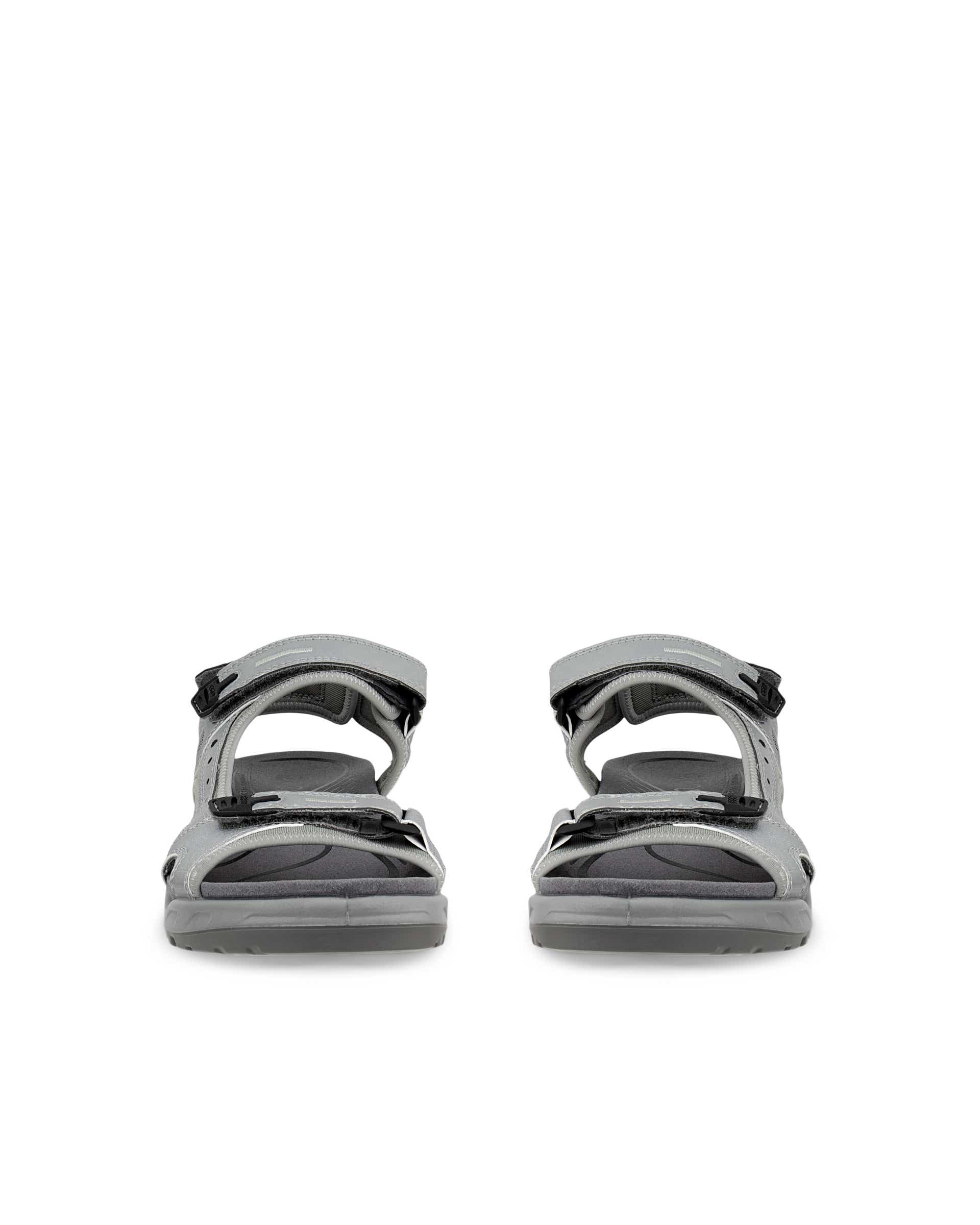 Men's ECCO® Offroad Textile Two Strap Sandal - Gray - Front pair