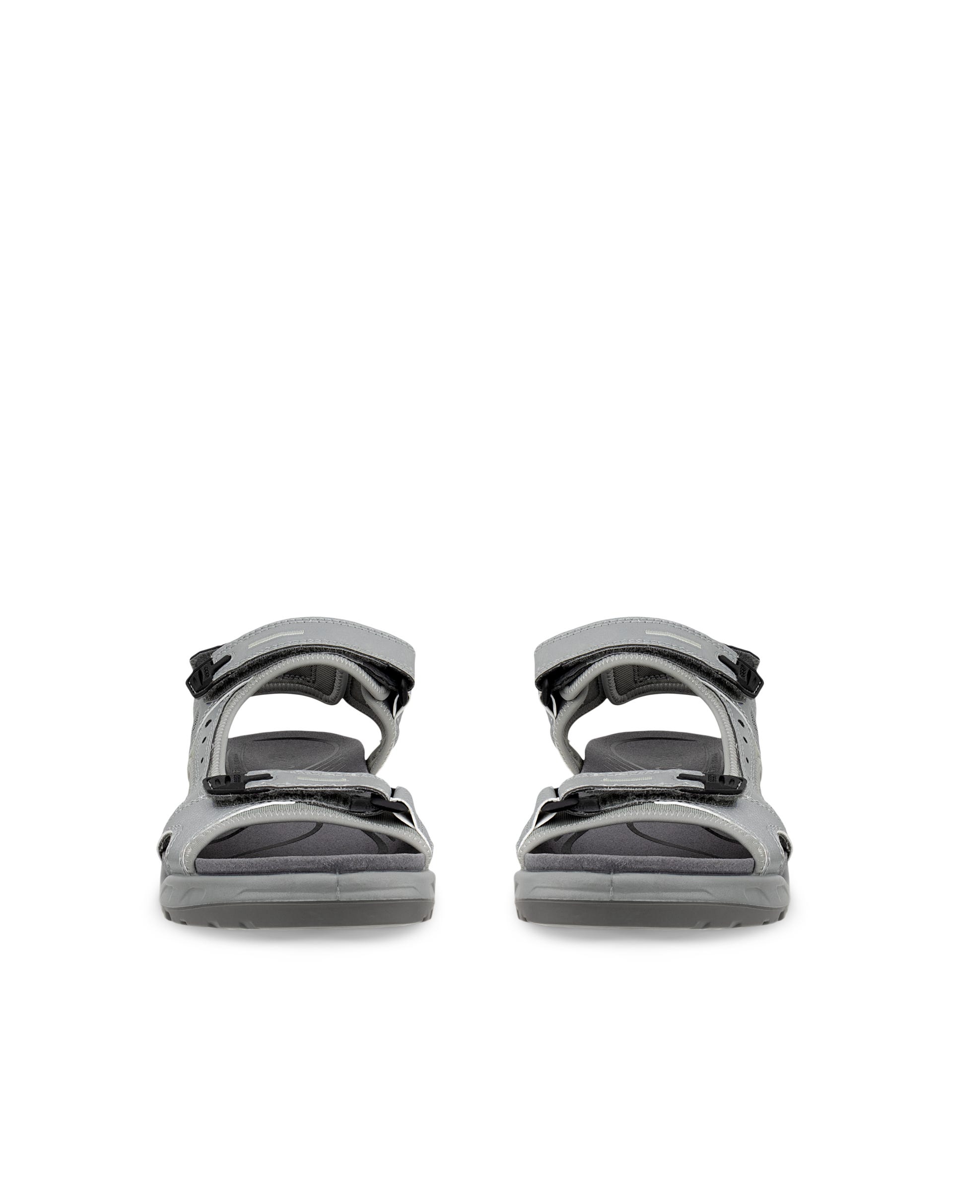 Men's ECCO® Offroad Textile Two Strap Sandal - Gray - Front pair