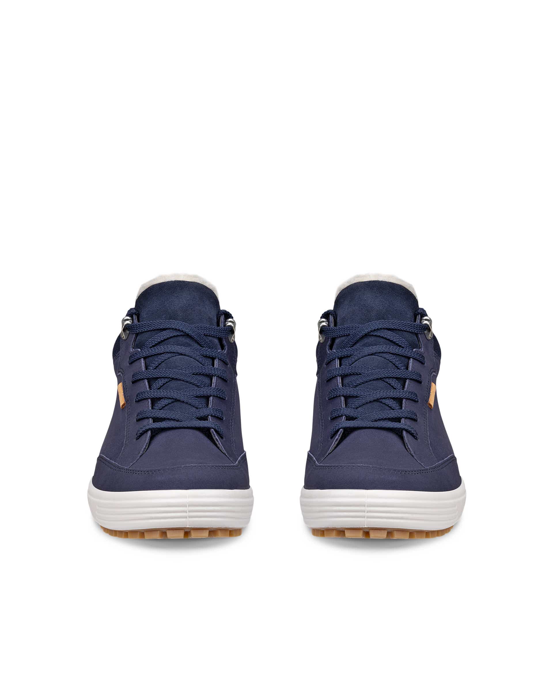 Women's ECCO® SOFT 7 TRED Nubuck Gore-Tex Mid-Cut Boot - Blue - Front pair