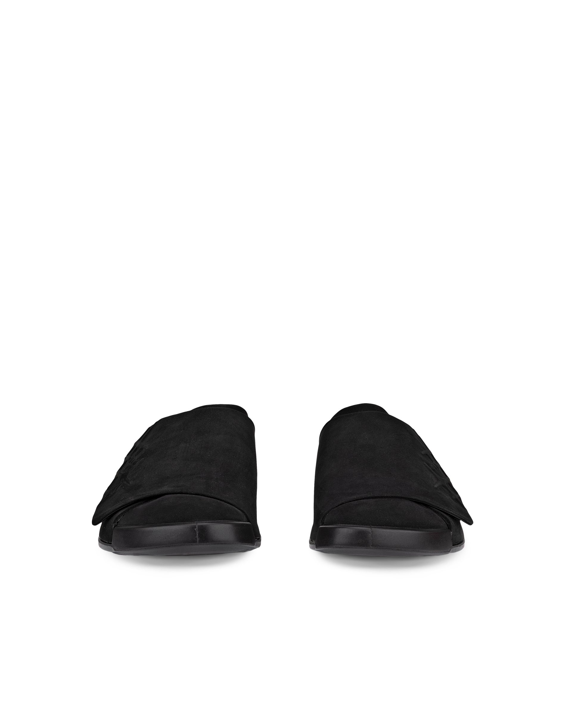 ECCO COZMO SHOE RAL7000 MENS メンズ レザーサンダル - ブラック - Front pair