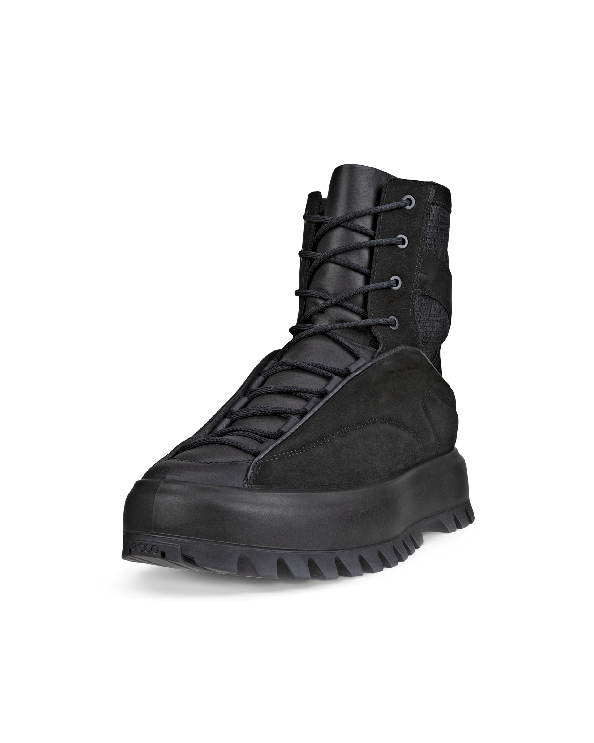ECCO Street Ace RAL7000 メンズ ヌバックブーツ - ブラック - Main