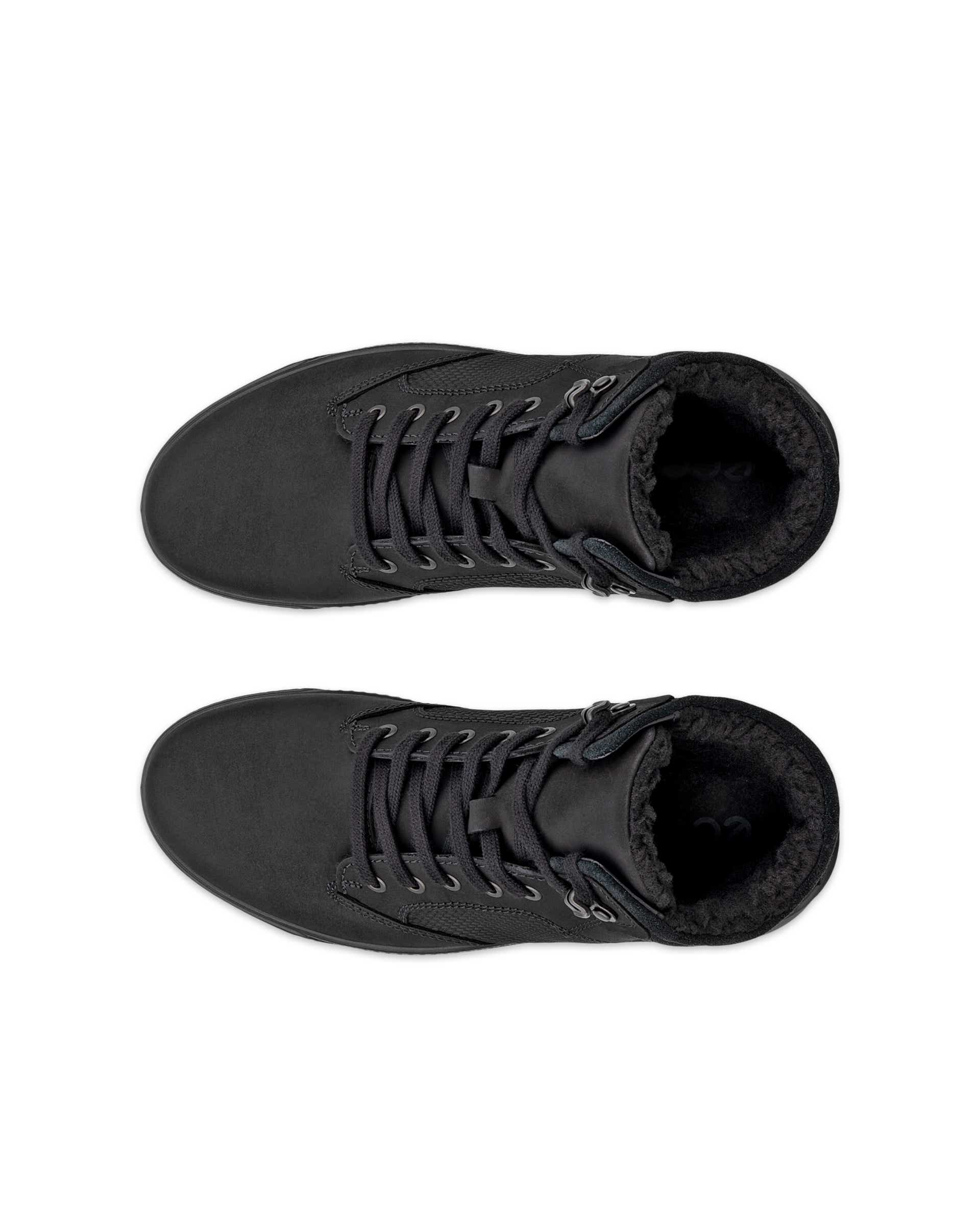 Men's ECCO® Bypath Tred Nubuck Boot - Black - Top left pair