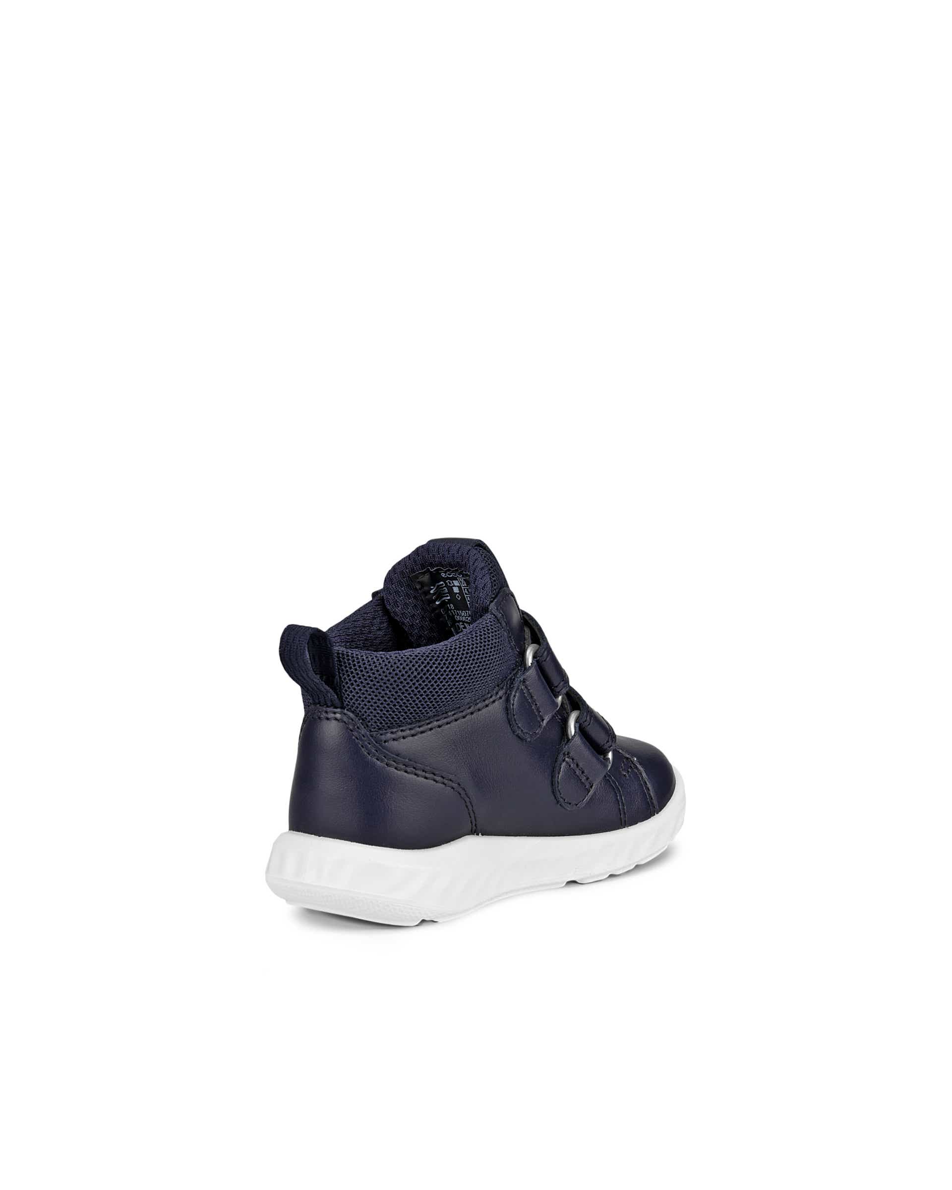 ECCO® SP.1 Lite baskets en cuir Gore-Tex à scratch pour enfant - Bleu - Back