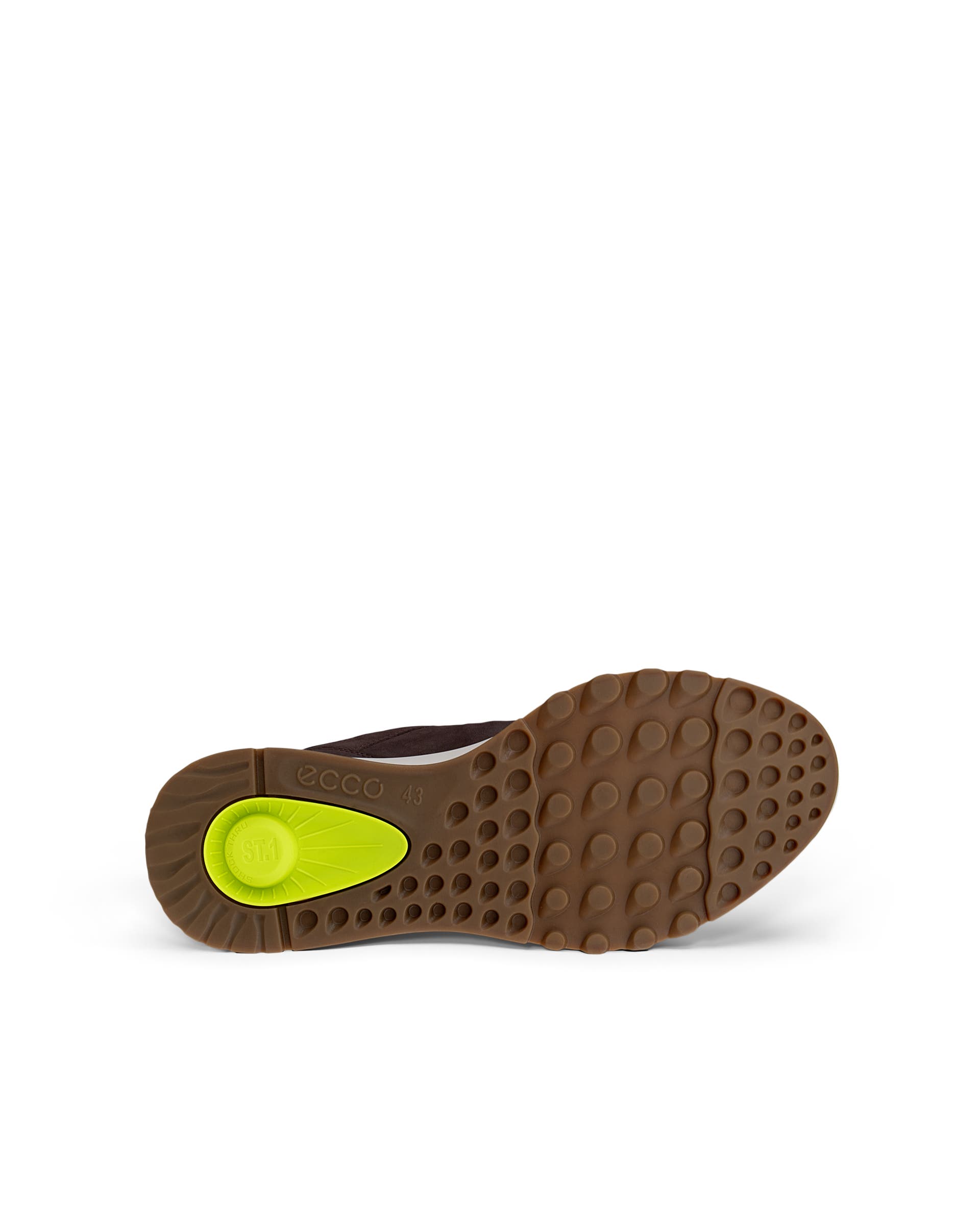 ECCO® Exostride Heren nubuck sneaker met Gore-Tex - Bruin - Sole