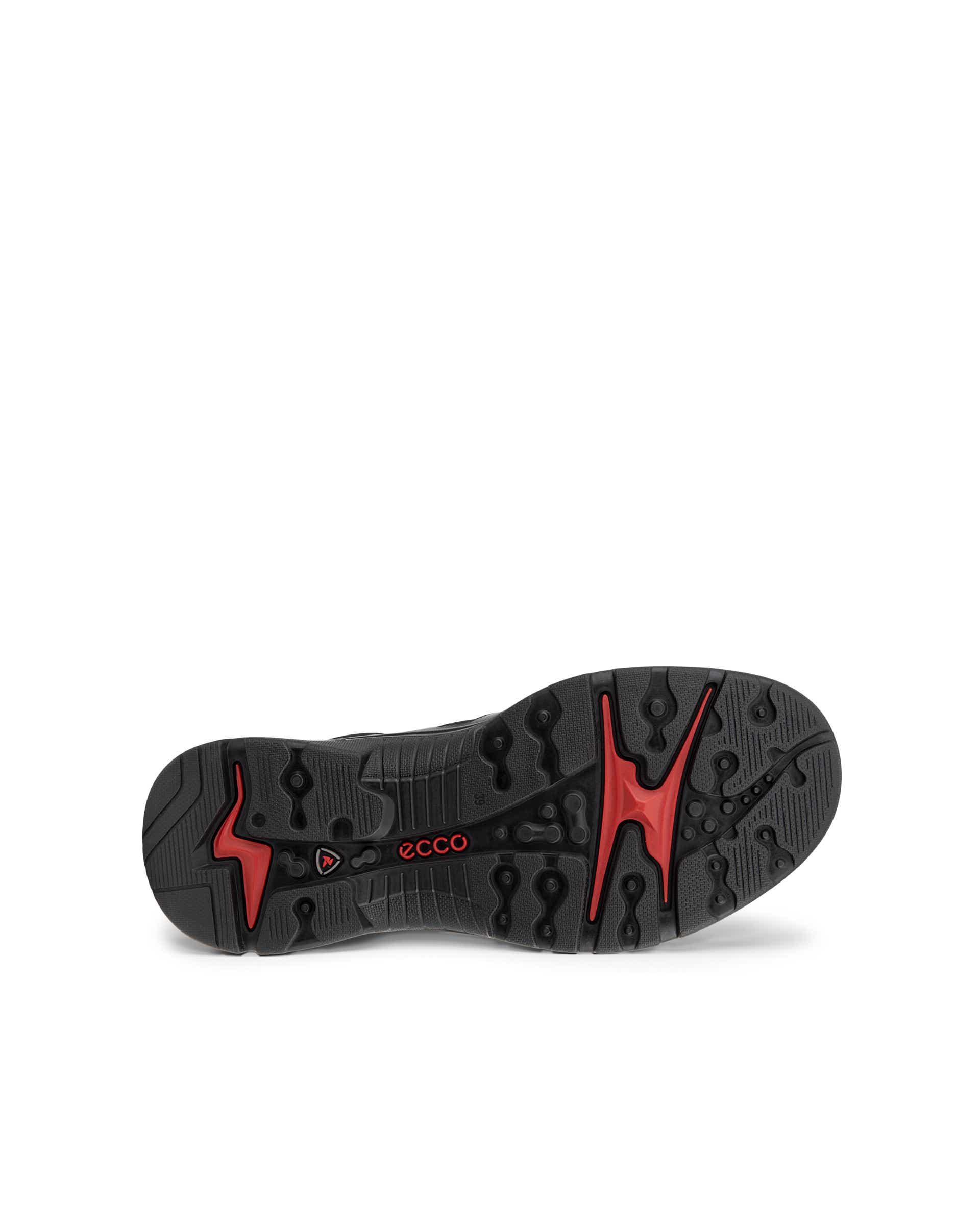 Women's ECCO® Offroad Leather Waterproof Mid-Cut Outdoor Boot - Black - Sole