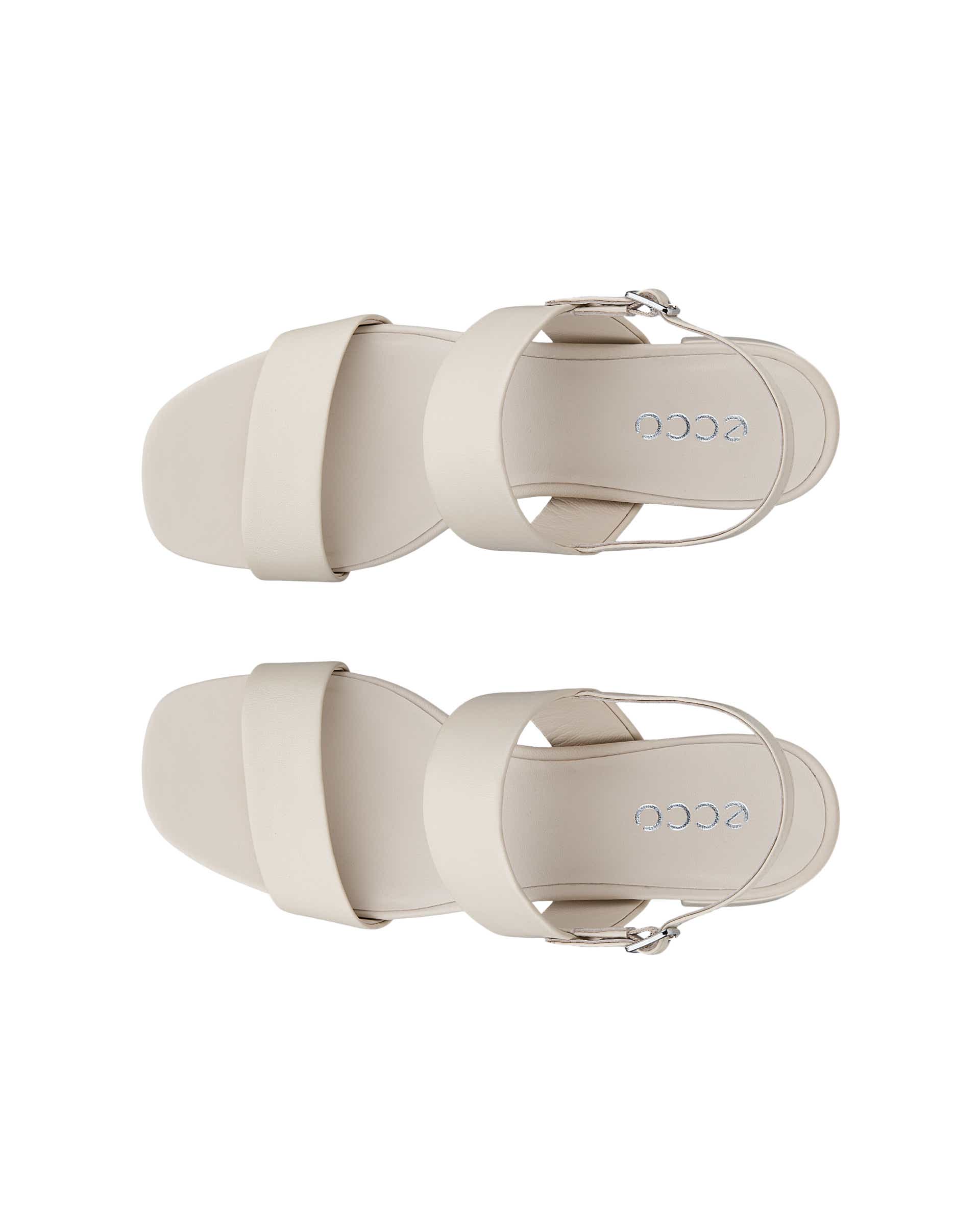 ECCO® LIVA SANDAL 35 Högklackad skinnsandal dam - Beige - Top left pair