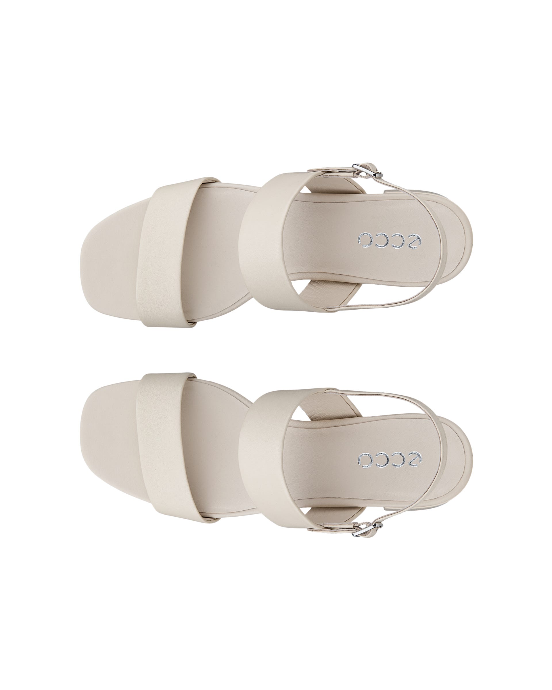 ECCO® LIVA SANDAL 35 Högklackad skinnsandal dam - Beige - Top left pair