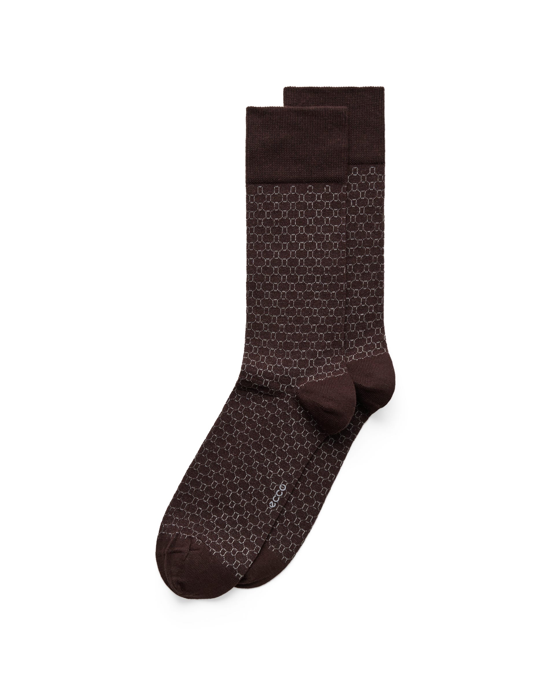 Men's ECCO® CLASSIC HONEYCOMB MID CUT Honeycomb Mid-Cut Socks - Green - Main