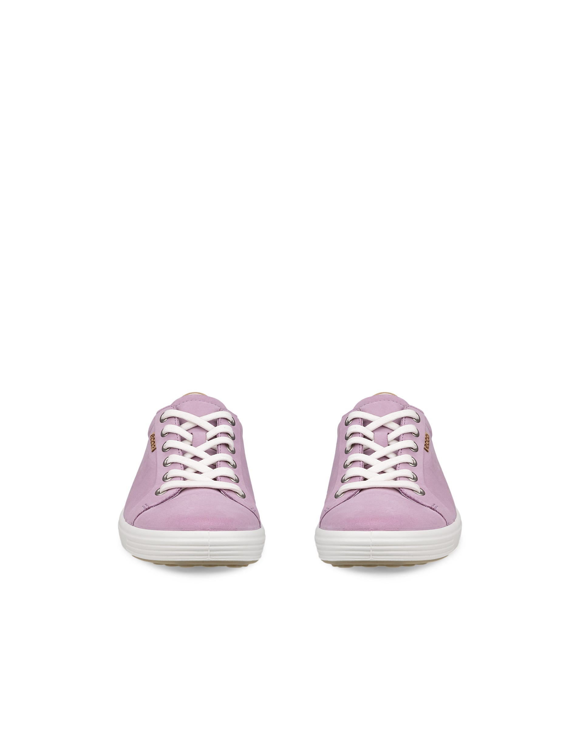 ECCO® Soft 7 Dames leren sneaker - Paars - Front pair